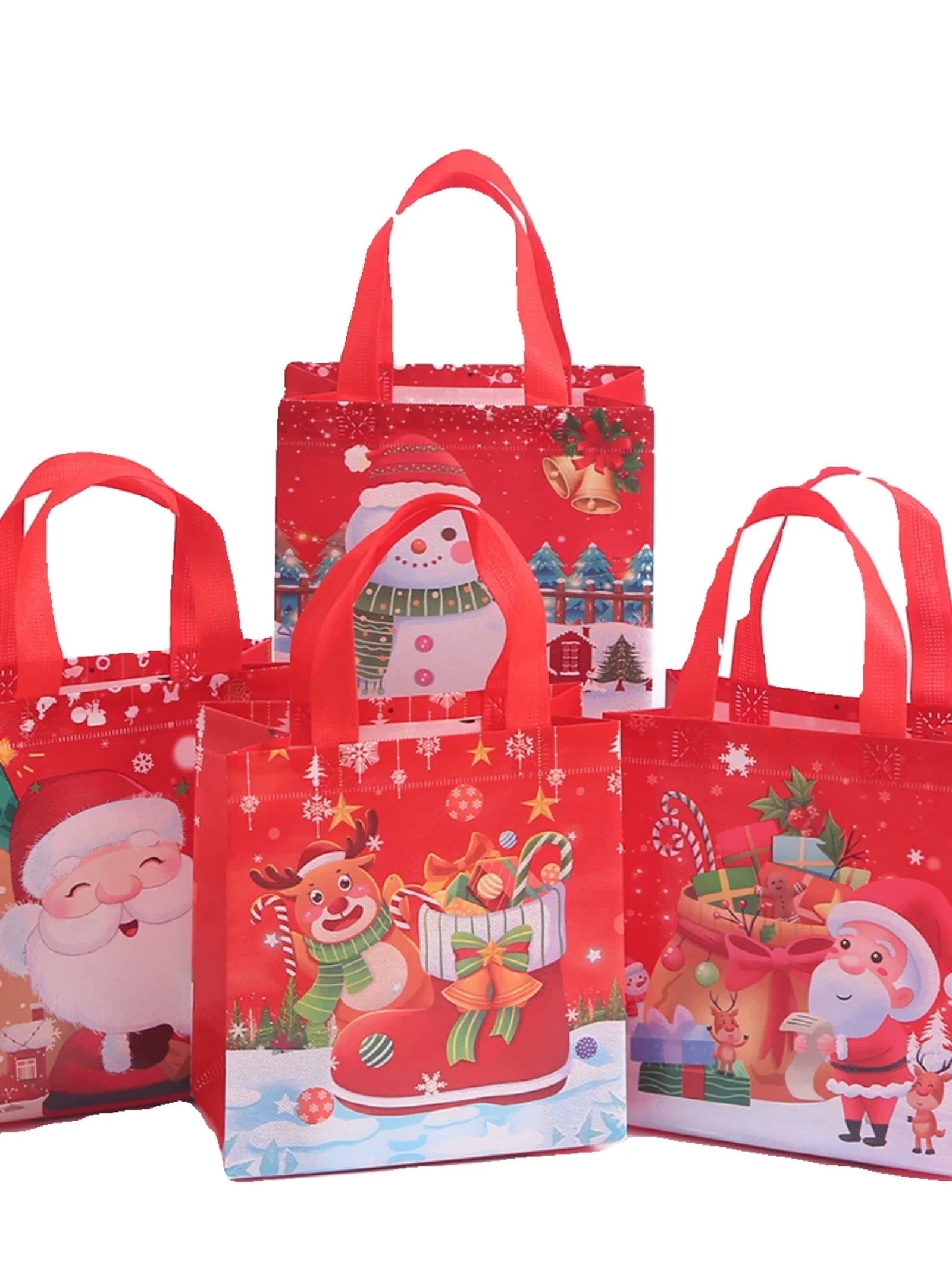 Non-Woven Christmas Gift Bags with Carry Handles – product view