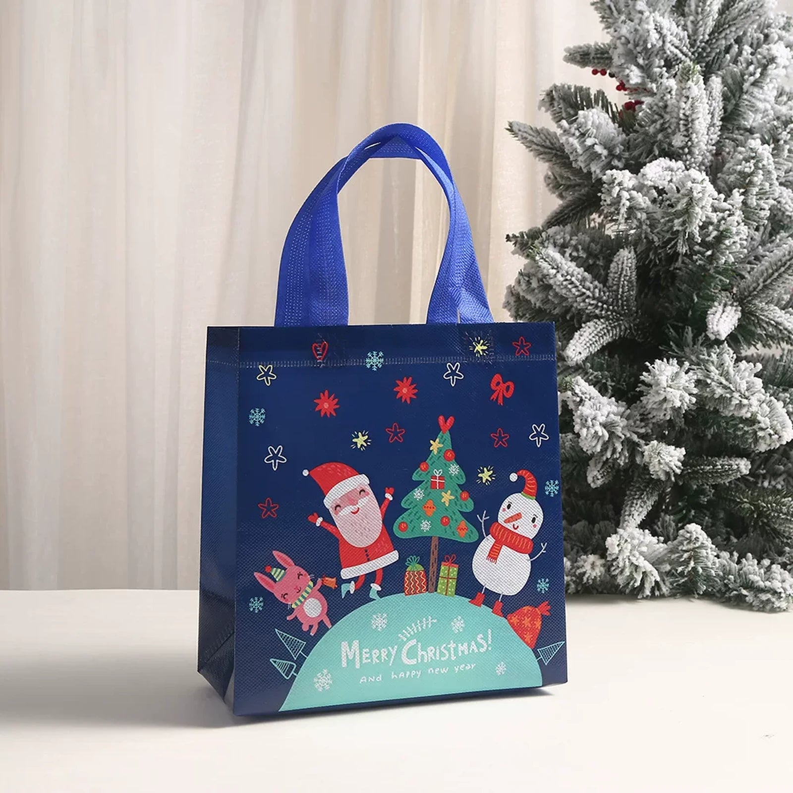 Non-Woven Christmas Gift Bags with Carry Handles – product view