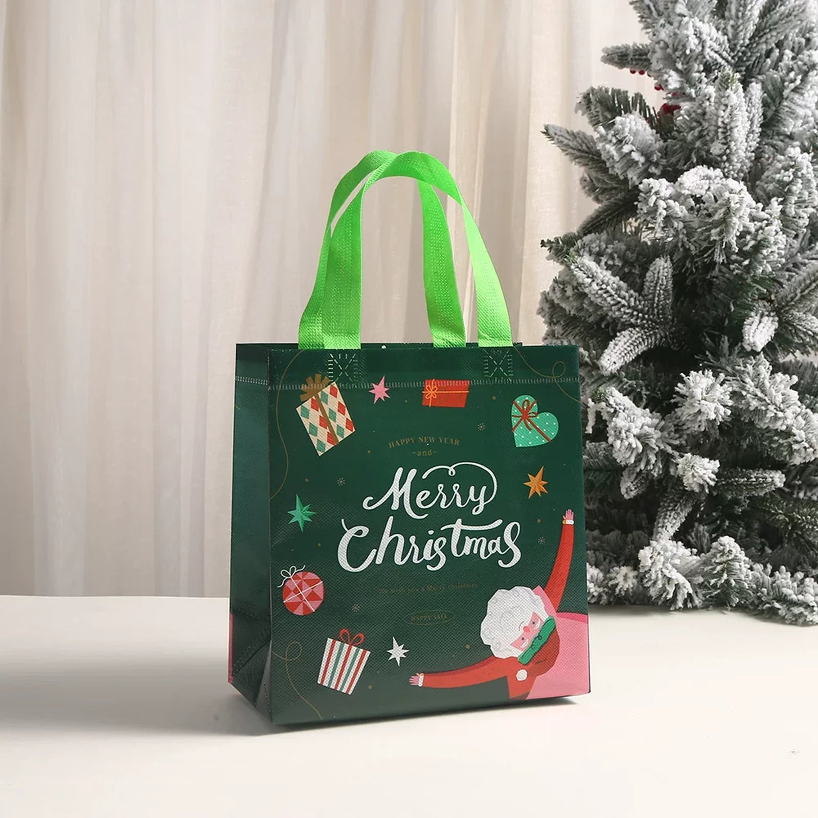 Non-Woven Christmas Gift Bags with Carry Handles – product view
