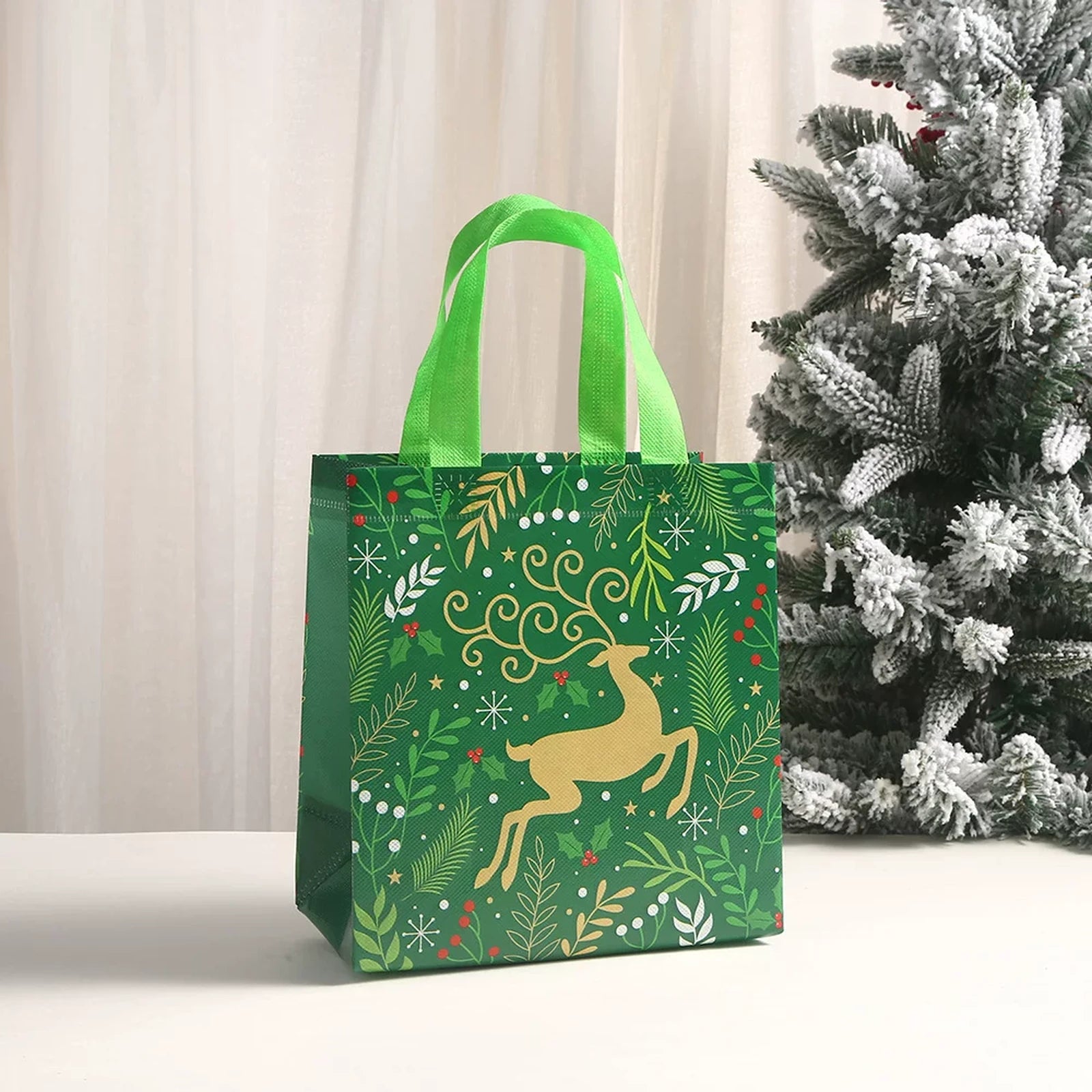 Non-Woven Christmas Gift Bags with Carry Handles – product view