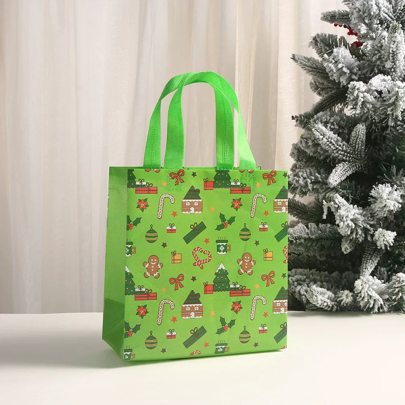 Non-Woven Christmas Gift Bags with Carry Handles – product view