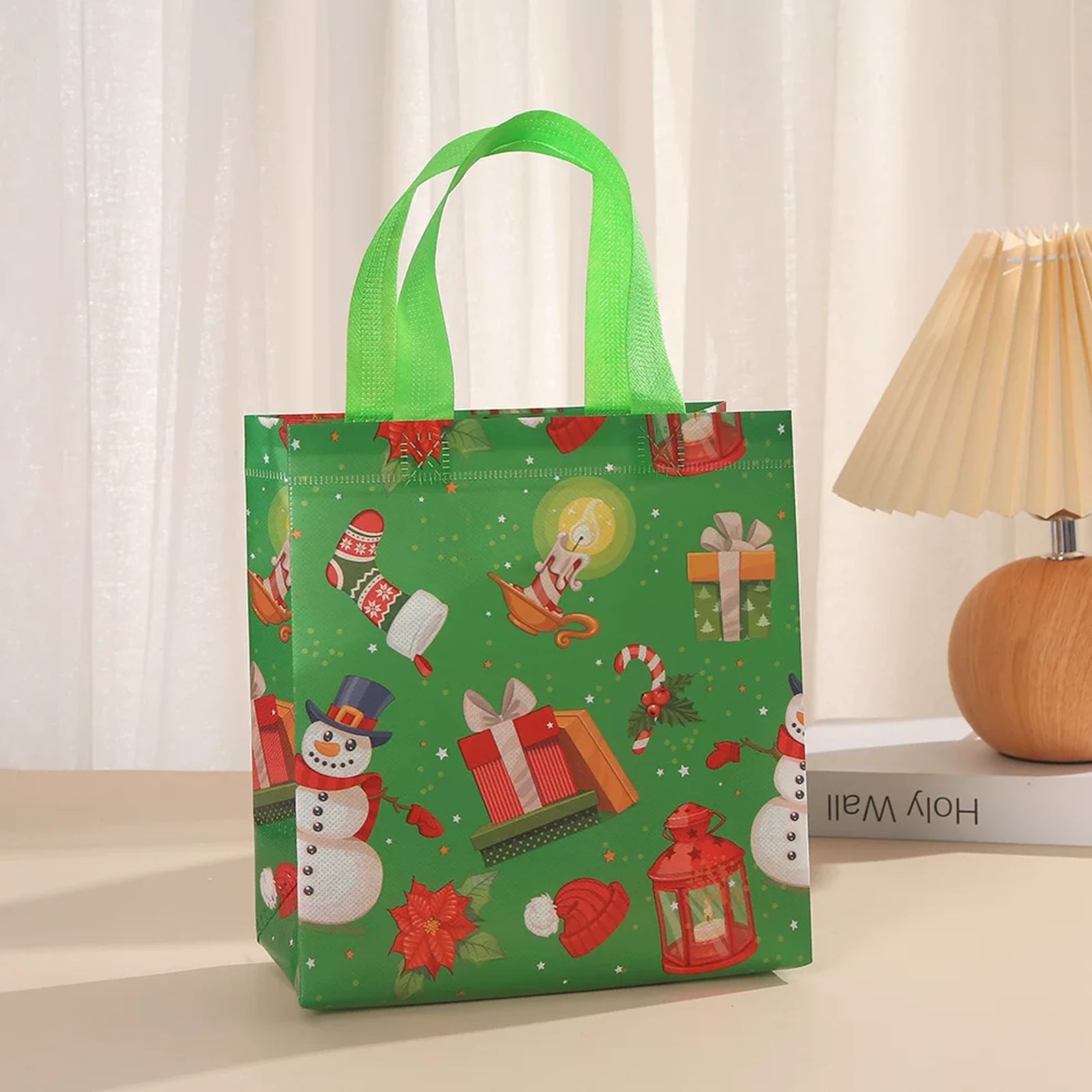 Non-Woven Christmas Gift Bags with Carry Handles – product view