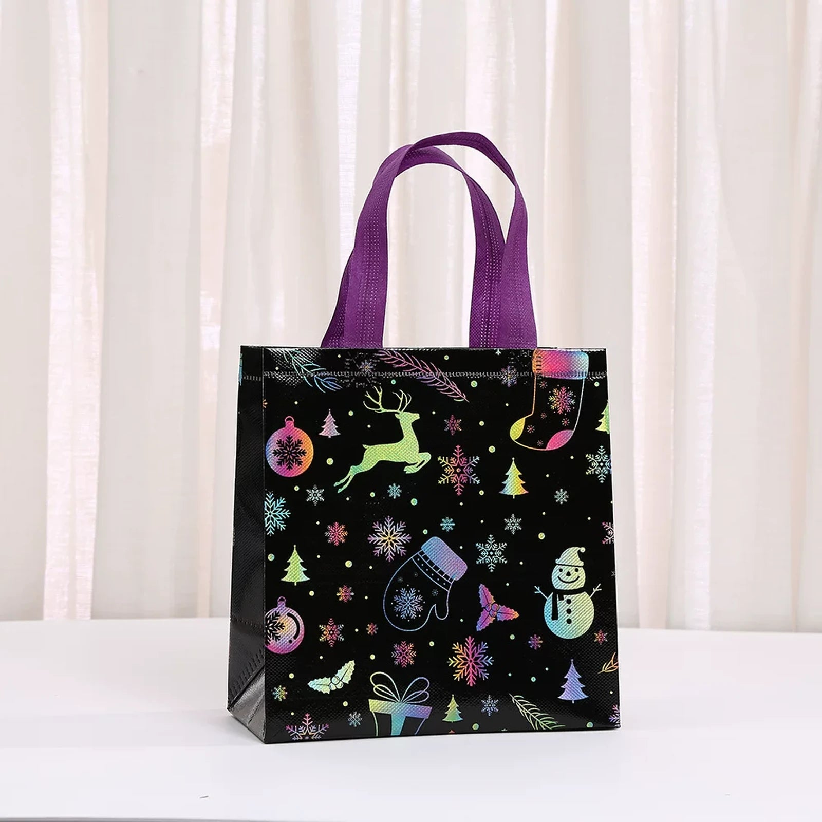 Non-Woven Christmas Gift Bags with Carry Handles – product view