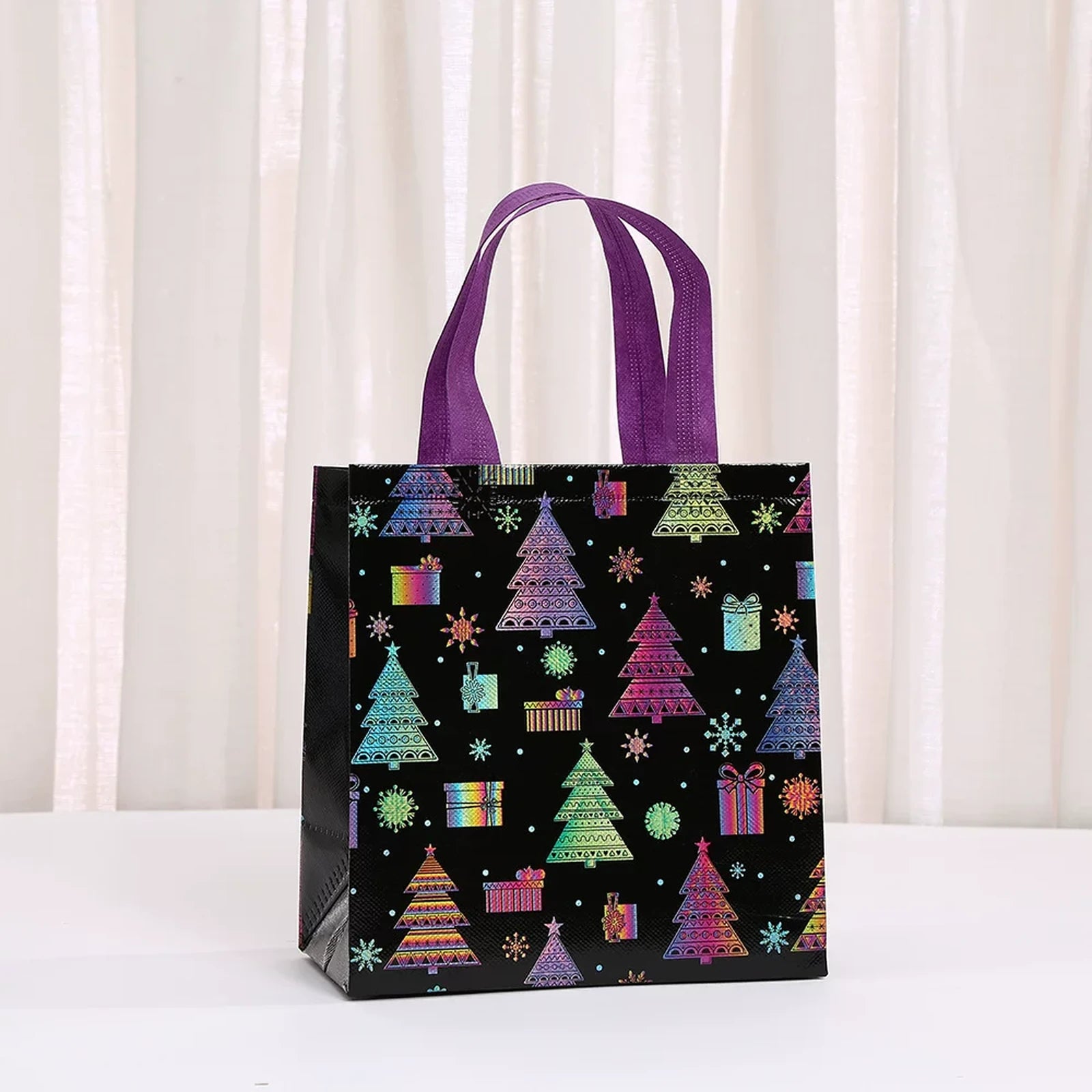 Non-Woven Christmas Gift Bags with Carry Handles – product view