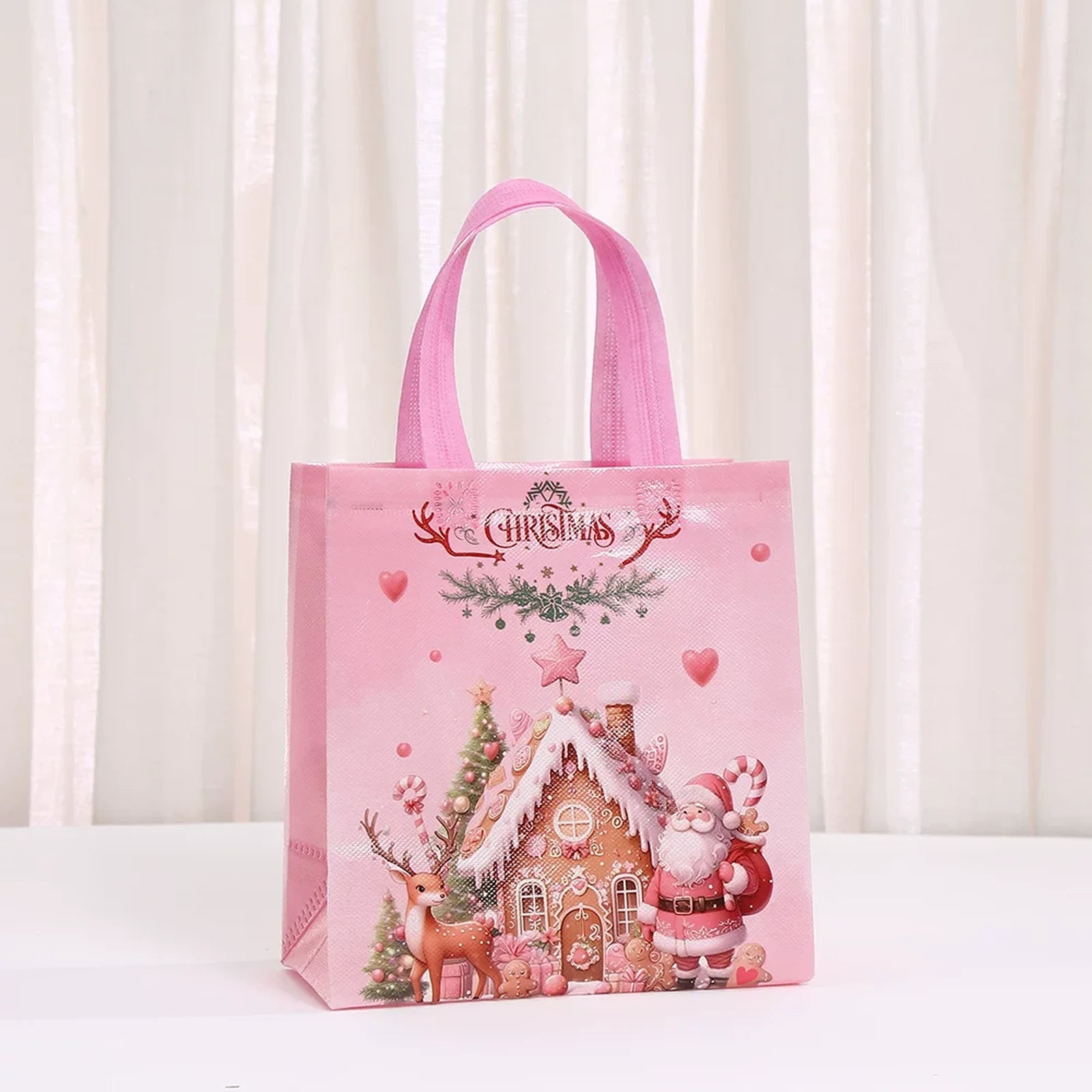 Non-Woven Christmas Gift Bags with Carry Handles – product view