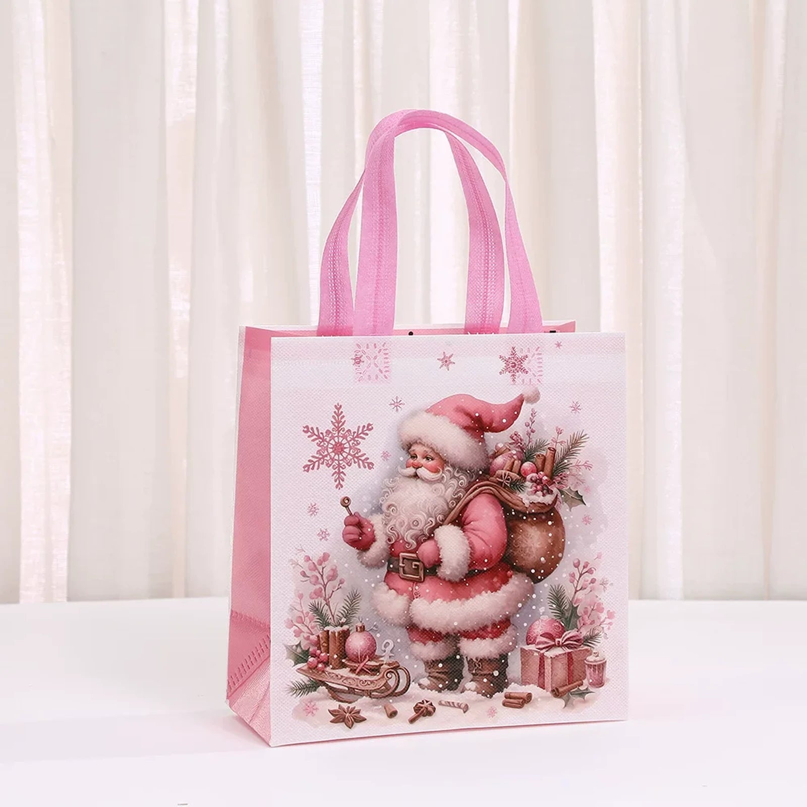Non-Woven Christmas Gift Bags with Carry Handles – product view