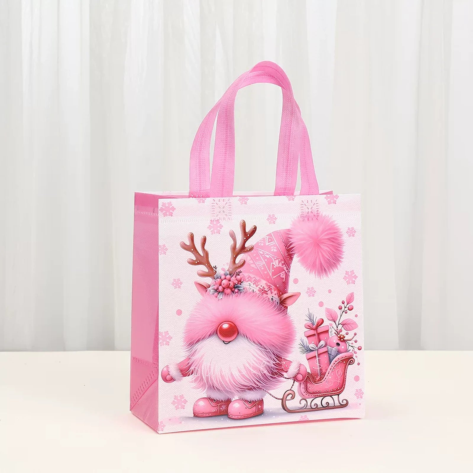 Non-Woven Christmas Gift Bags with Carry Handles – product view