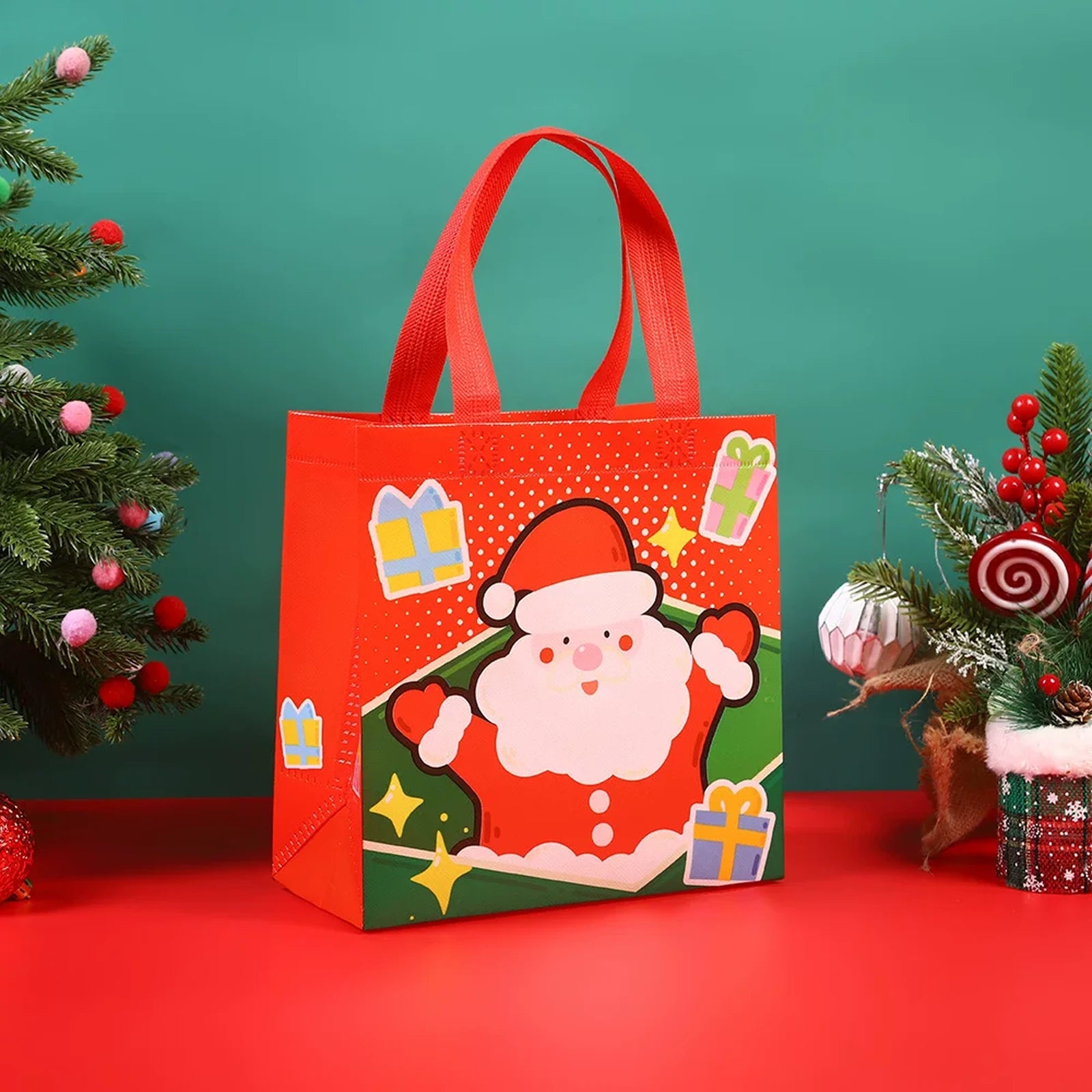 Non-Woven Christmas Gift Bags with Carry Handles – product view