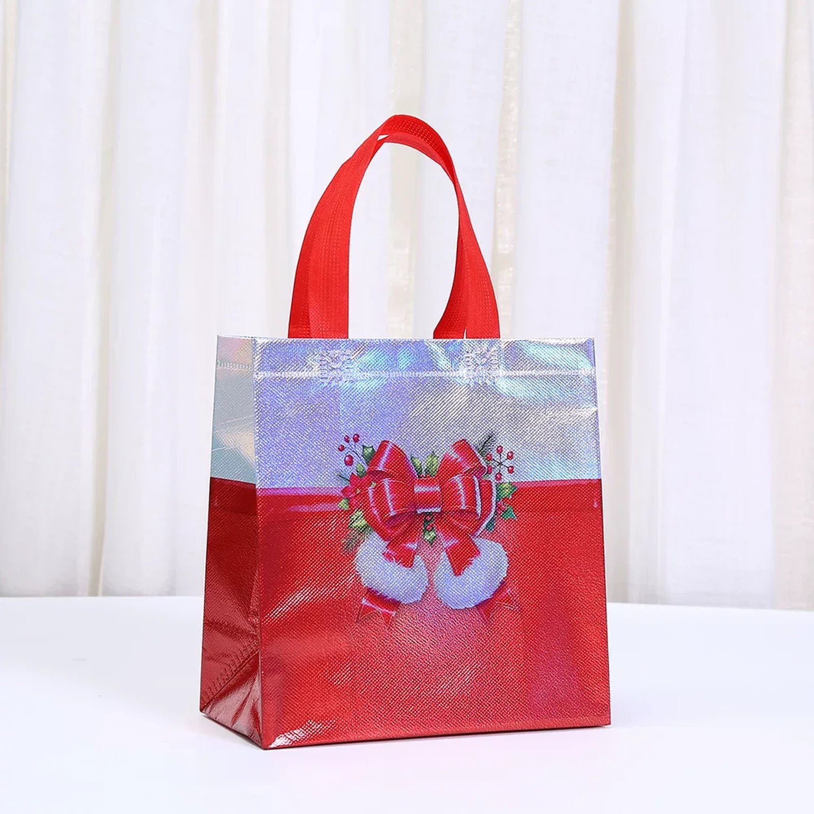 Non-Woven Christmas Gift Bags with Carry Handles – product view