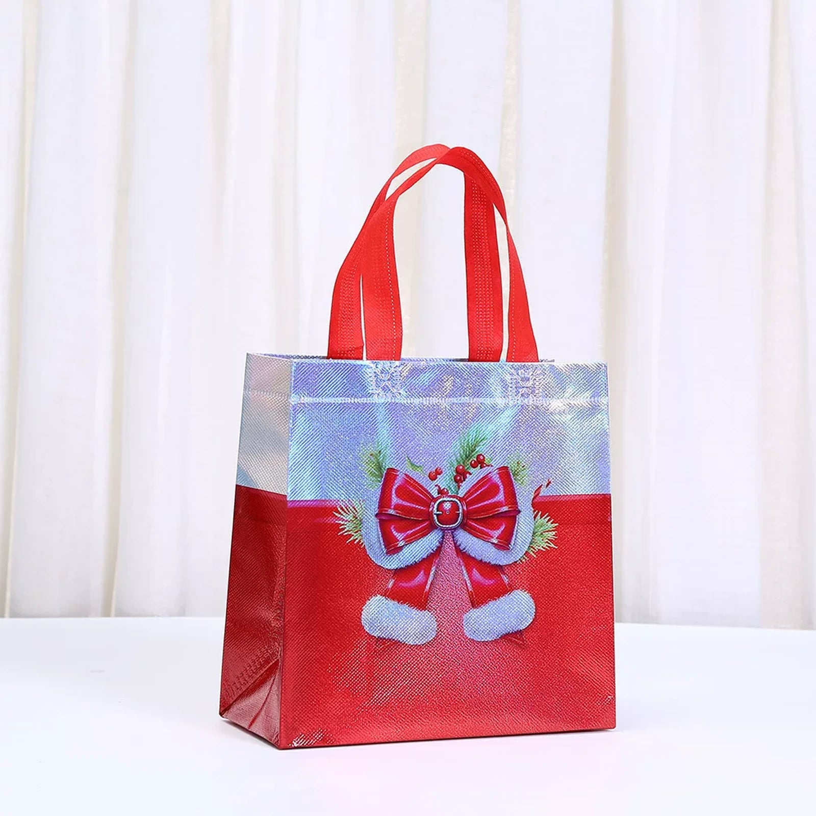 Non-Woven Christmas Gift Bags with Carry Handles – product view