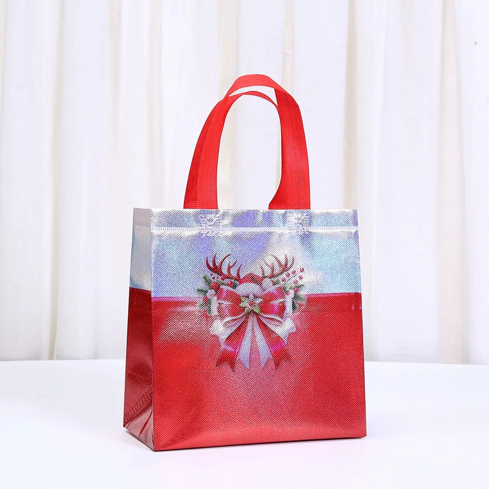 Non-Woven Christmas Gift Bags with Carry Handles – product view