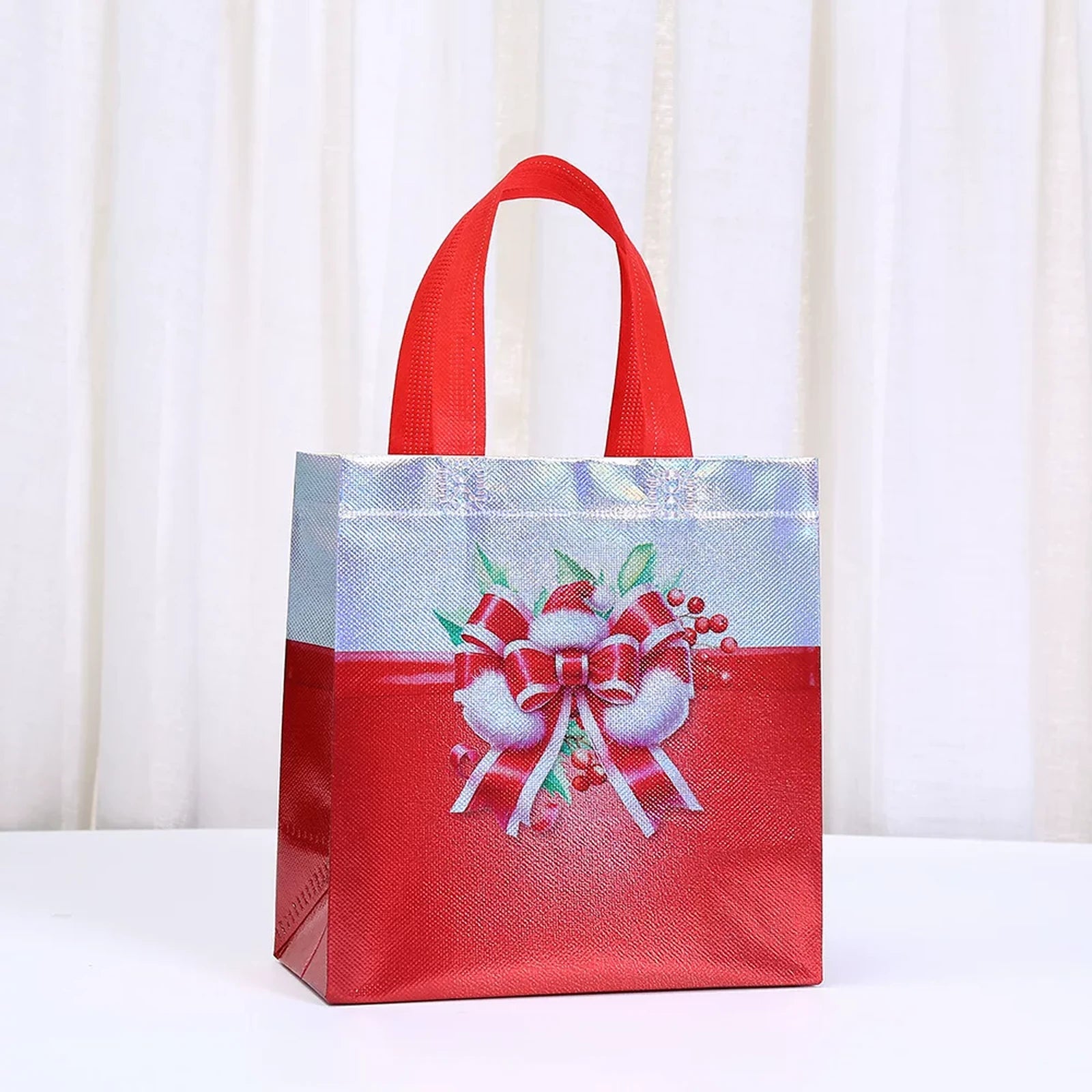 Non-Woven Christmas Gift Bags with Carry Handles – product view