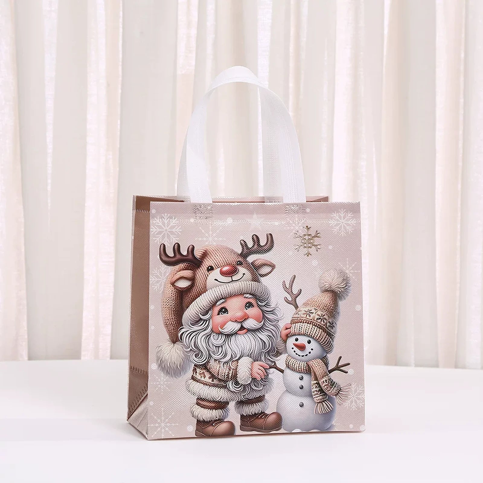 Non-Woven Christmas Gift Bags with Carry Handles – product view