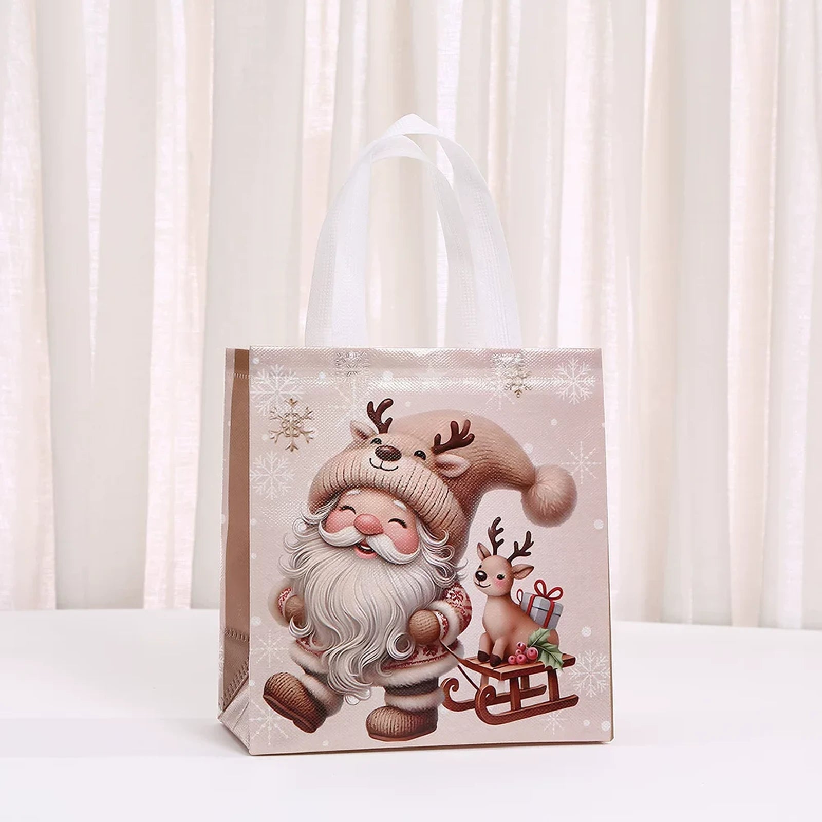 Non-Woven Christmas Gift Bags with Carry Handles – product view