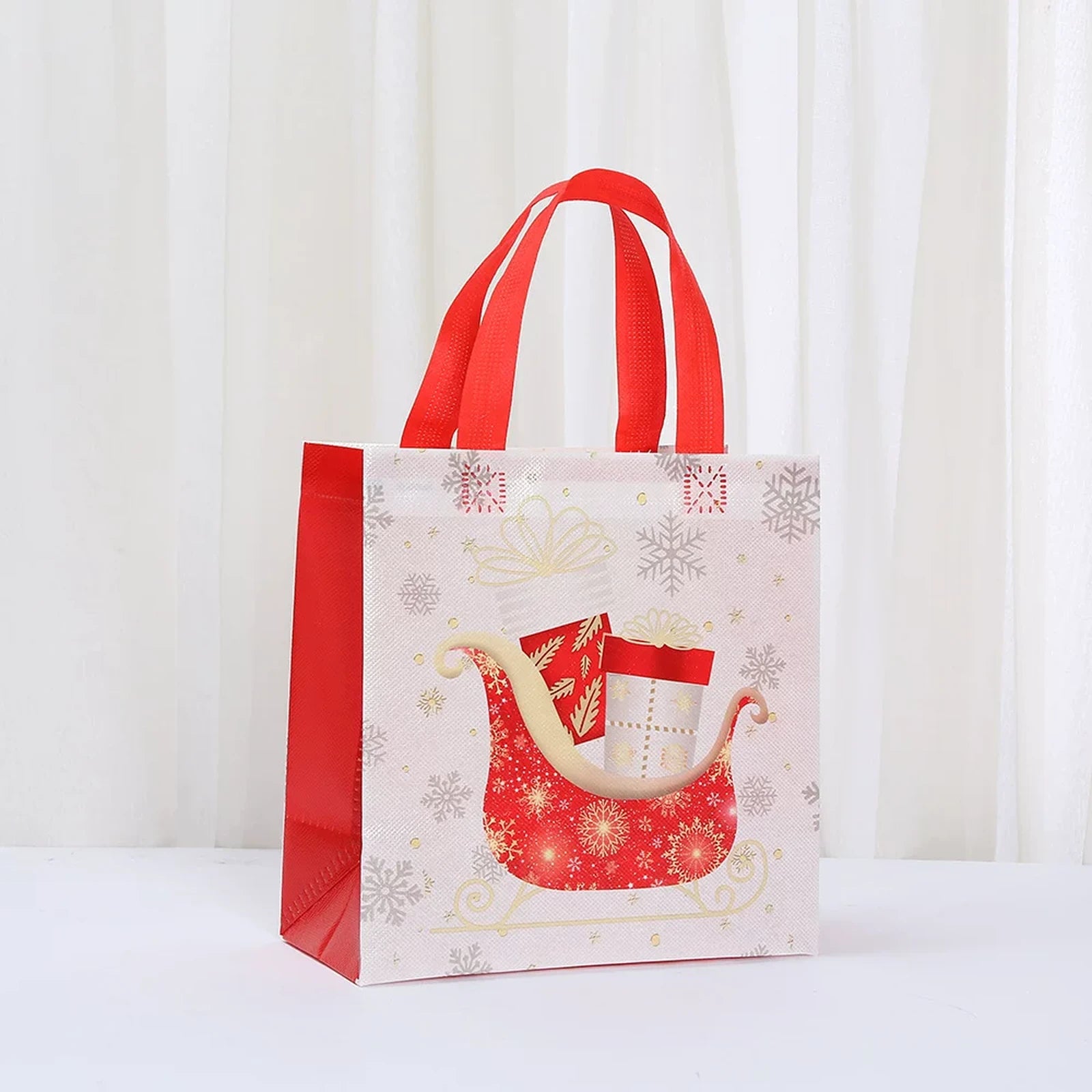 Non-Woven Christmas Gift Bags with Carry Handles – product view