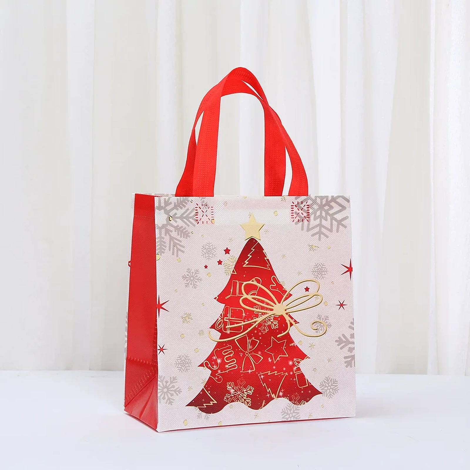 Non-Woven Christmas Gift Bags with Carry Handles – product view