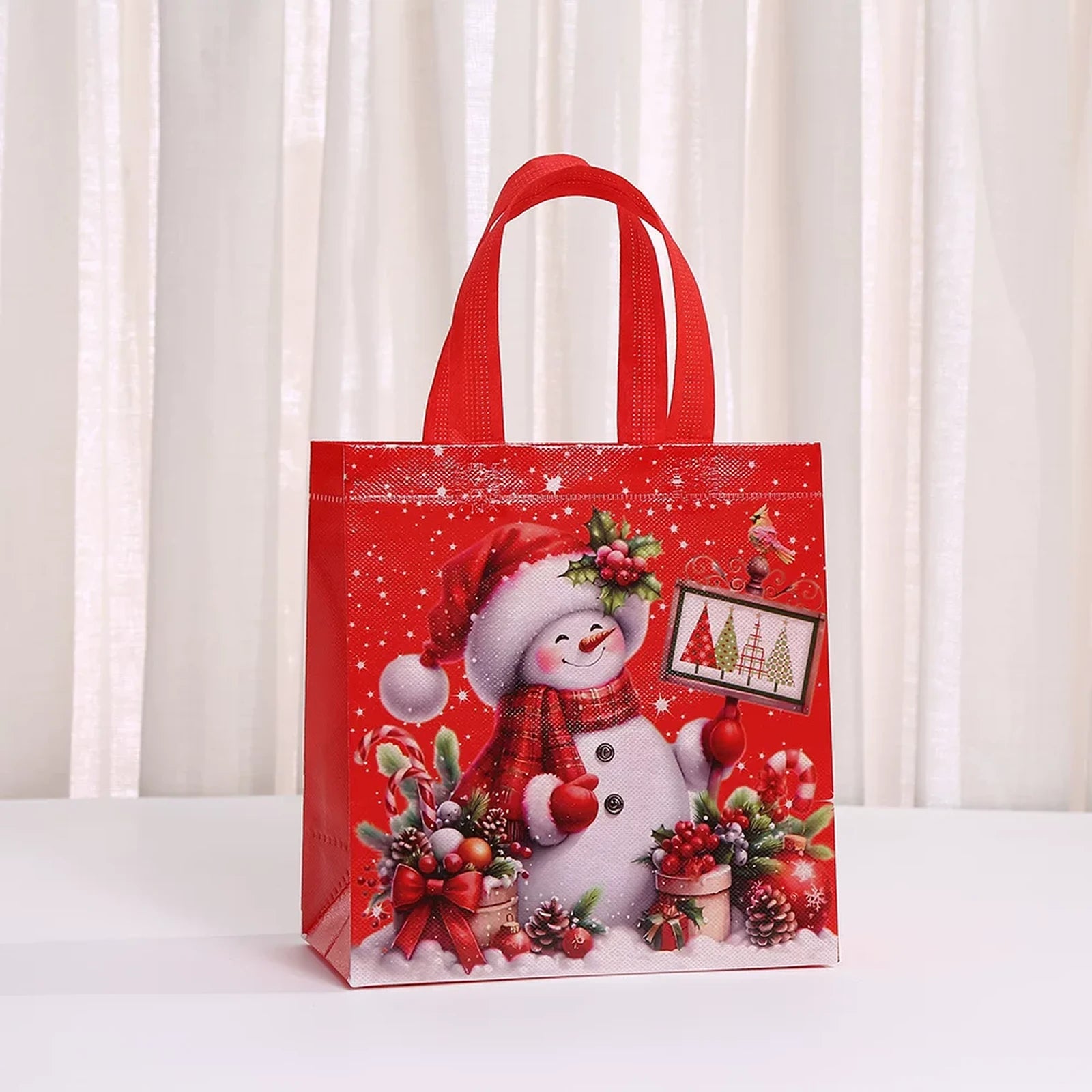 Non-Woven Christmas Gift Bags with Carry Handles – product view