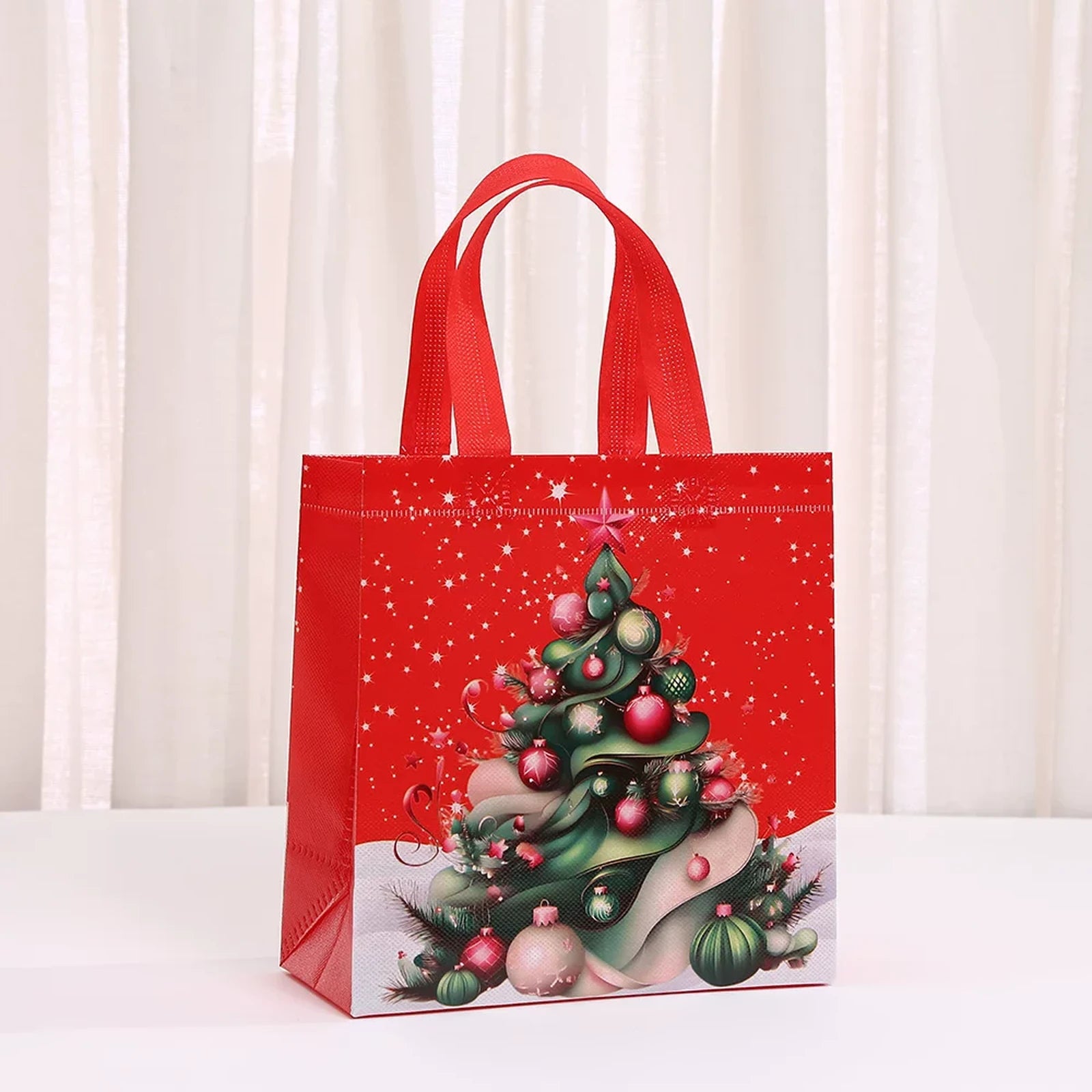 Non-Woven Christmas Gift Bags with Carry Handles – product view