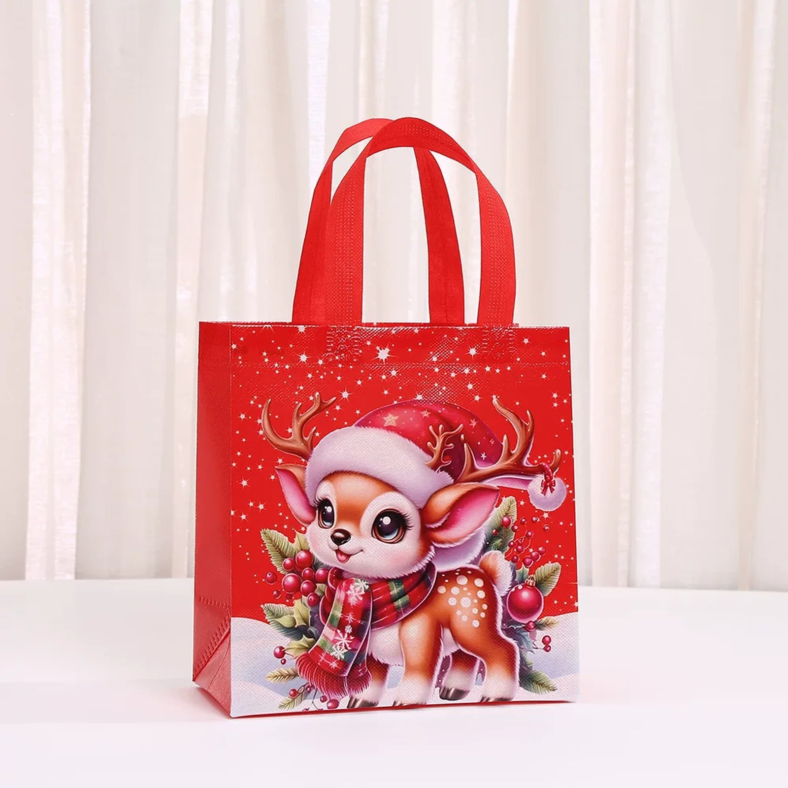 Non-Woven Christmas Gift Bags with Carry Handles – product view