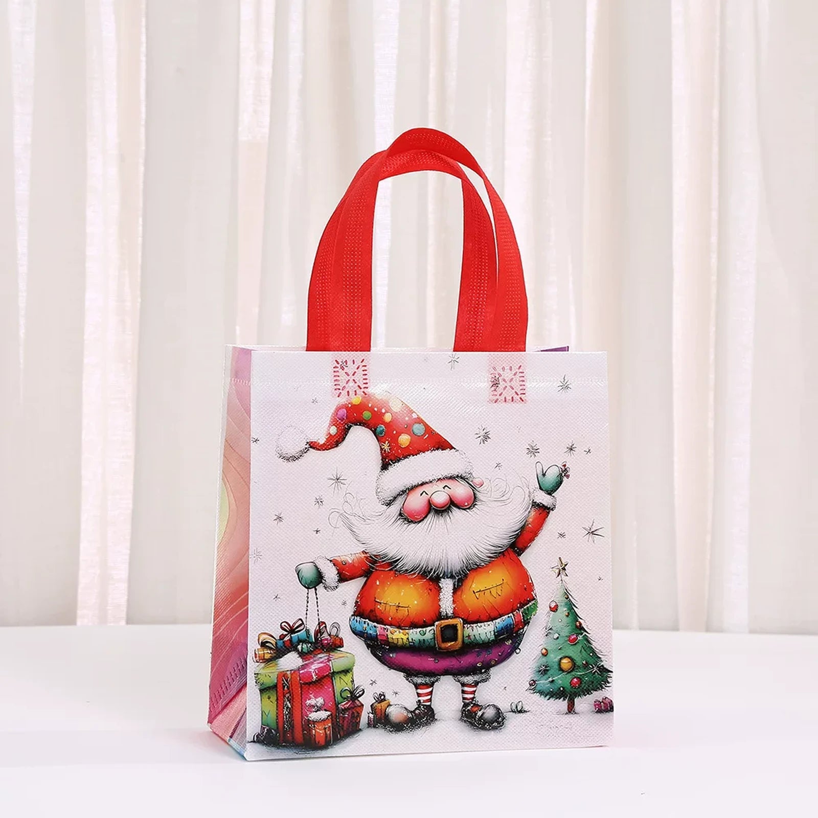 Non-Woven Christmas Gift Bags with Carry Handles – product view