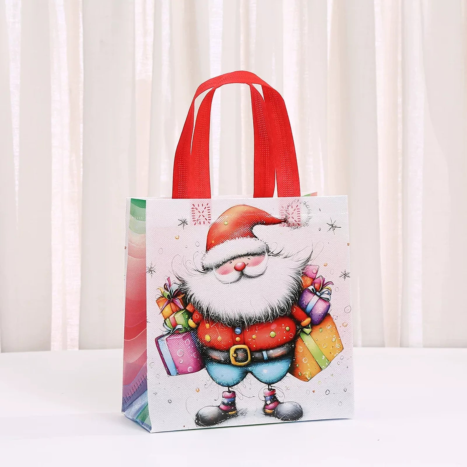 Non-Woven Christmas Gift Bags with Carry Handles – product view