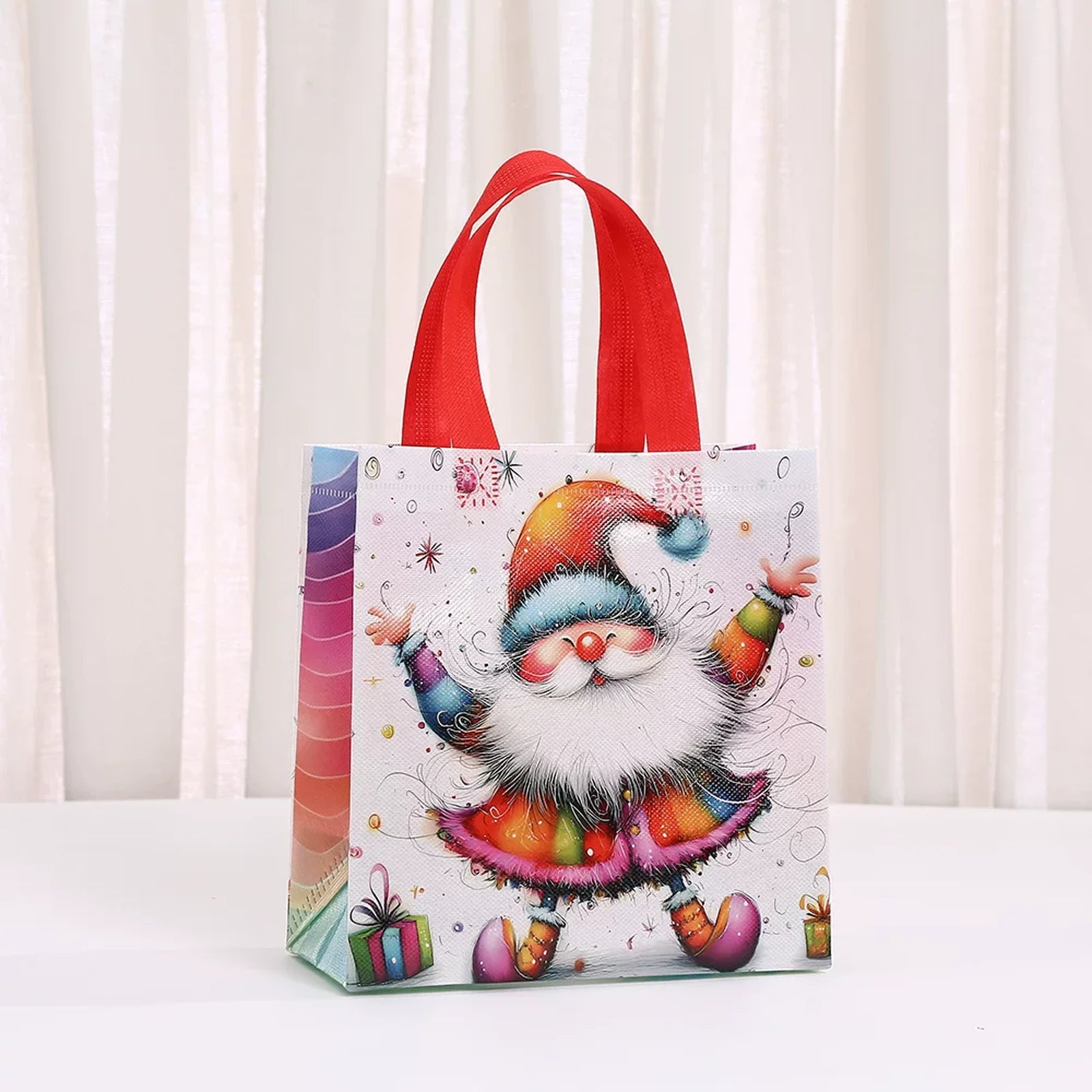 Non-Woven Christmas Gift Bags with Carry Handles – product view