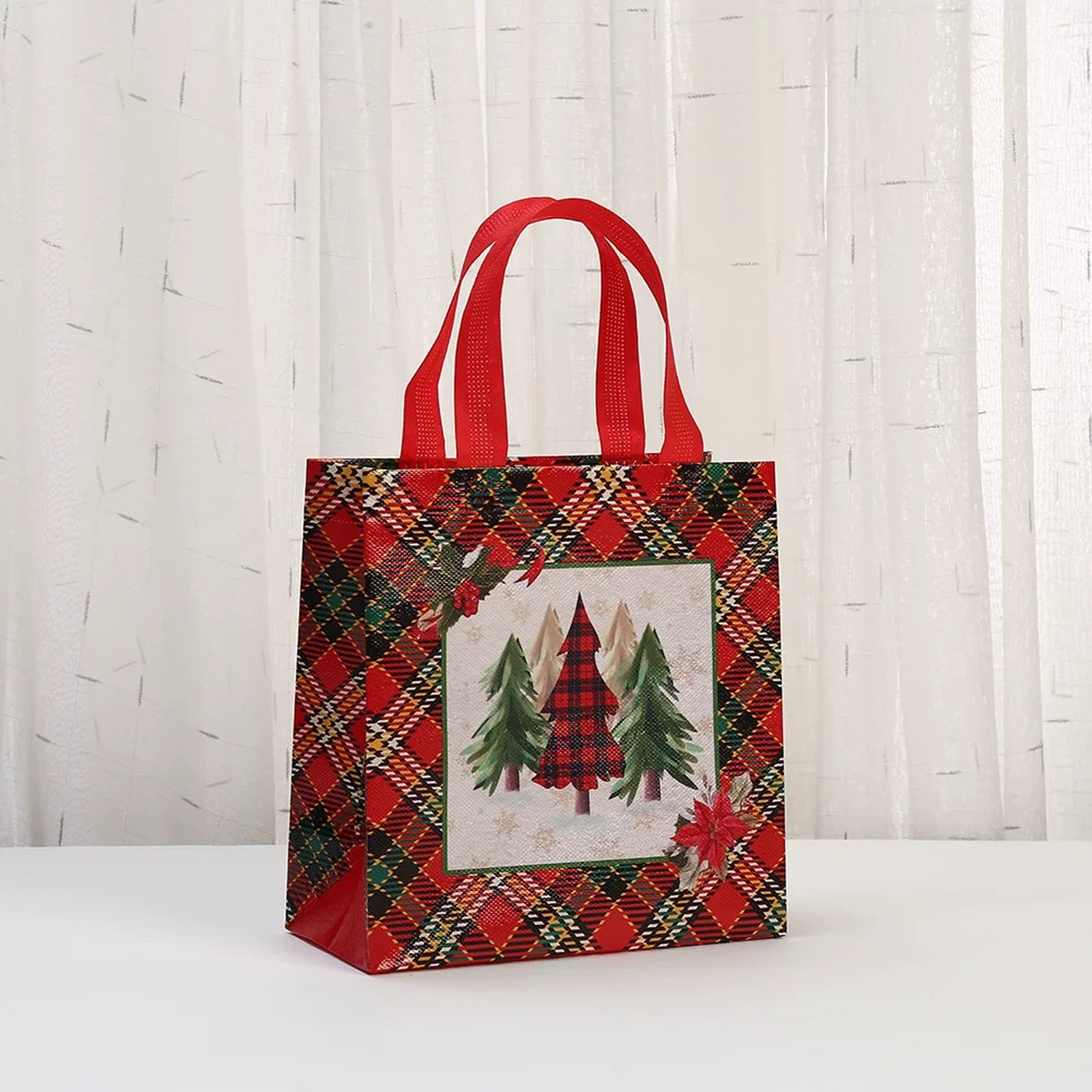 Non-Woven Christmas Gift Bags with Carry Handles – product view