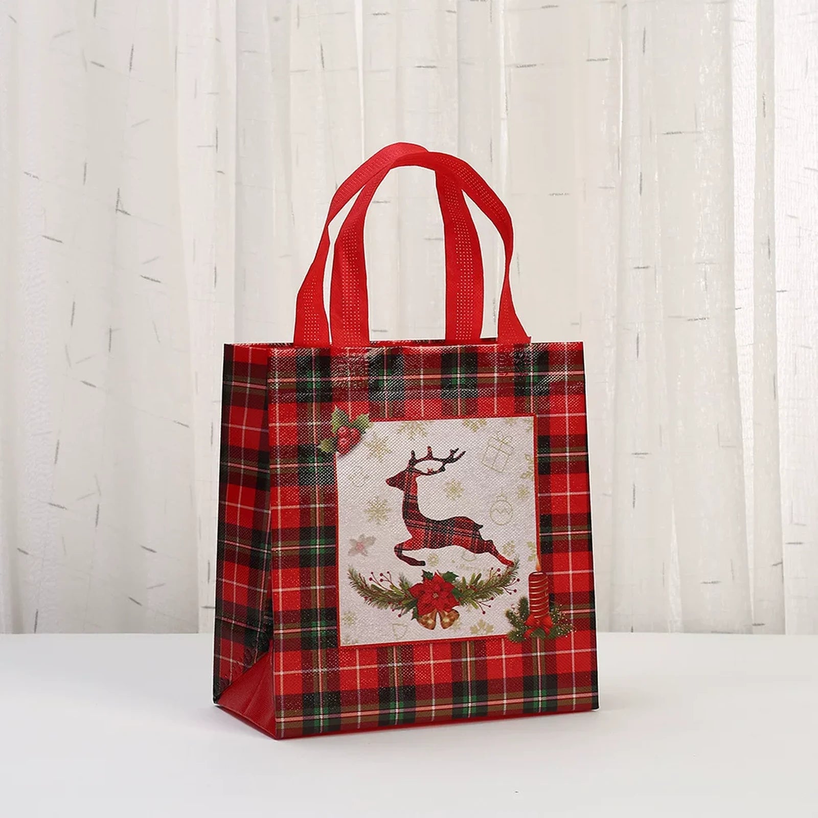 Non-Woven Christmas Gift Bags with Carry Handles – product view
