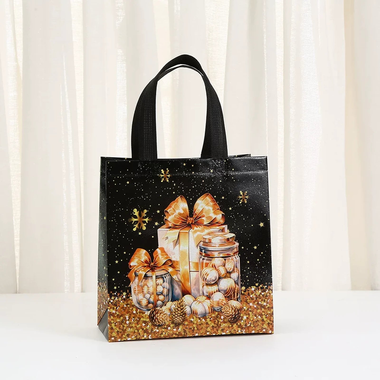 Non-Woven Christmas Gift Bags with Carry Handles – product view