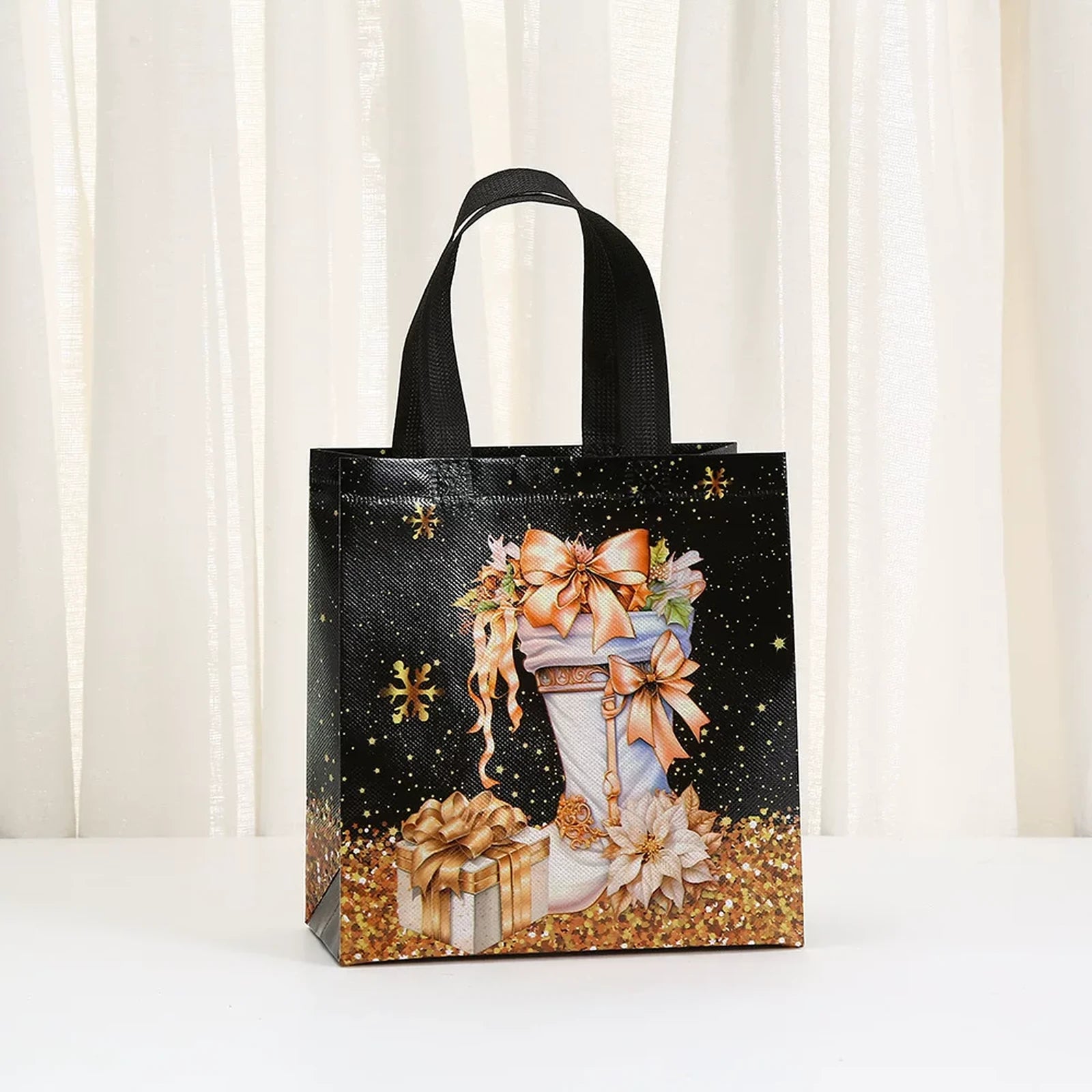 Non-Woven Christmas Gift Bags with Carry Handles – product view