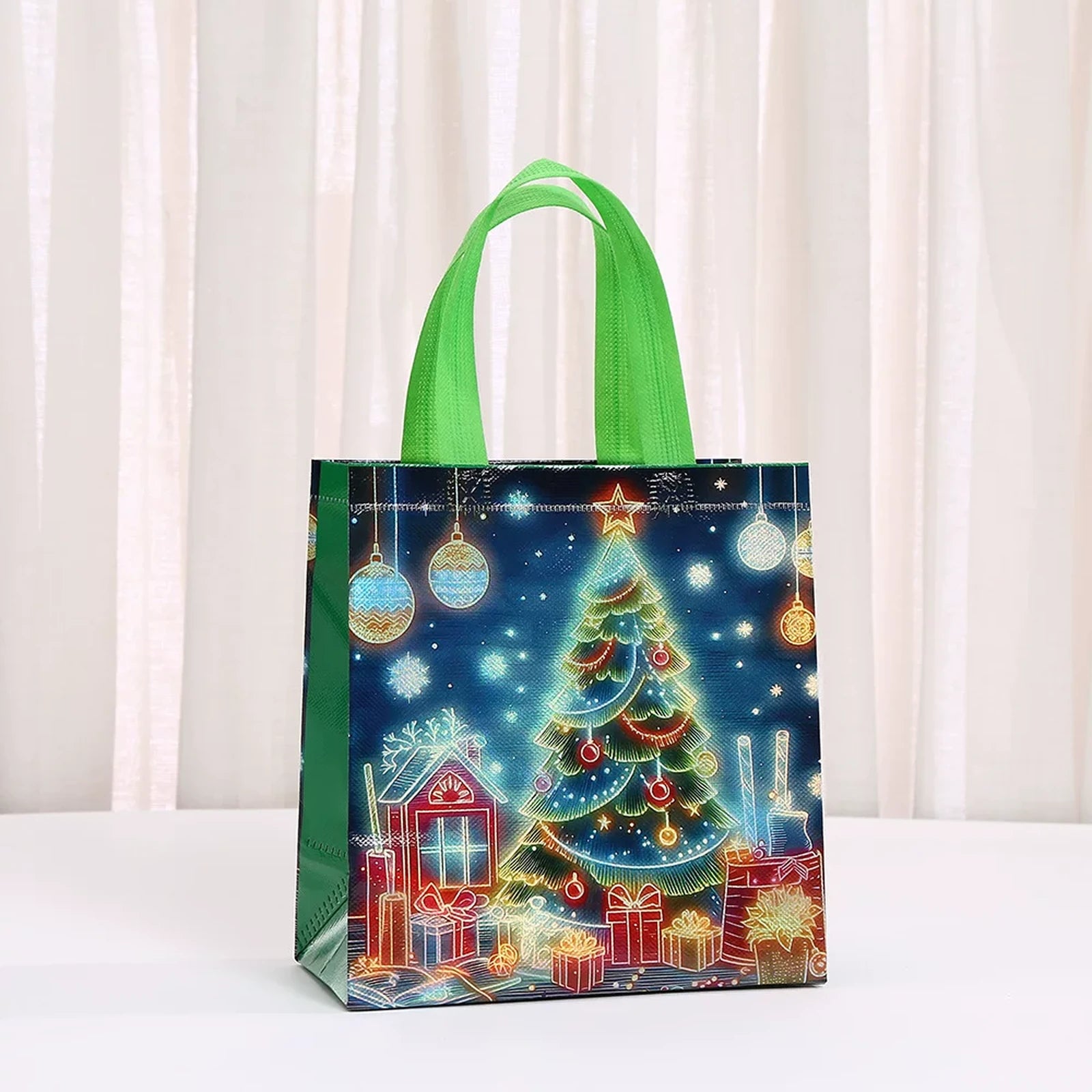 Non-Woven Christmas Gift Bags with Carry Handles – product view