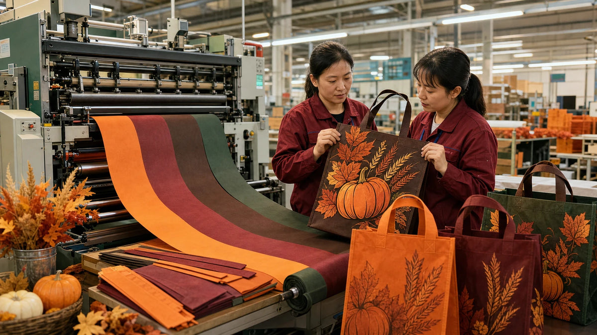 non woven material thanksgiving bags