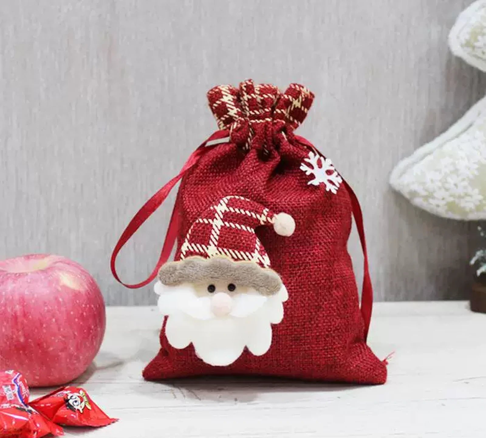 Oversized Drawstring Christmas Gift Sacks – ready-stock variant