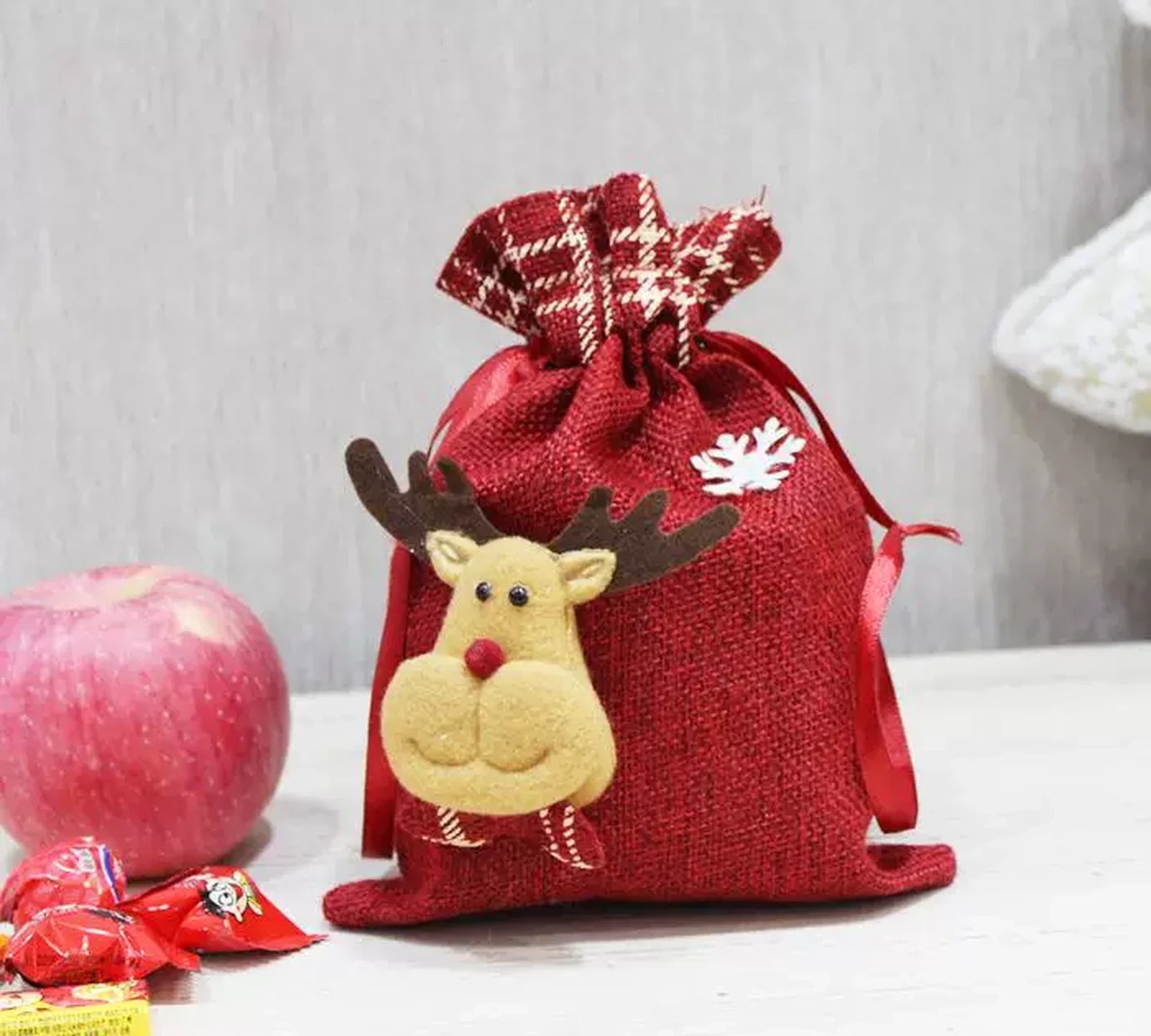Oversized Drawstring Christmas Gift Sacks – ready-stock variant