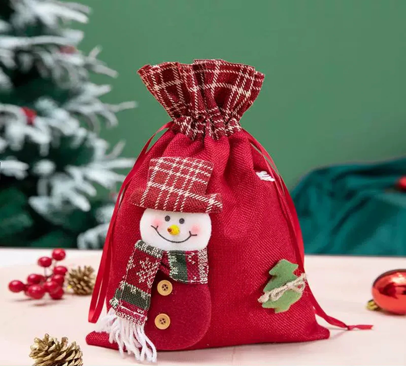 Oversized Drawstring Christmas Gift Sacks – ready-stock variant