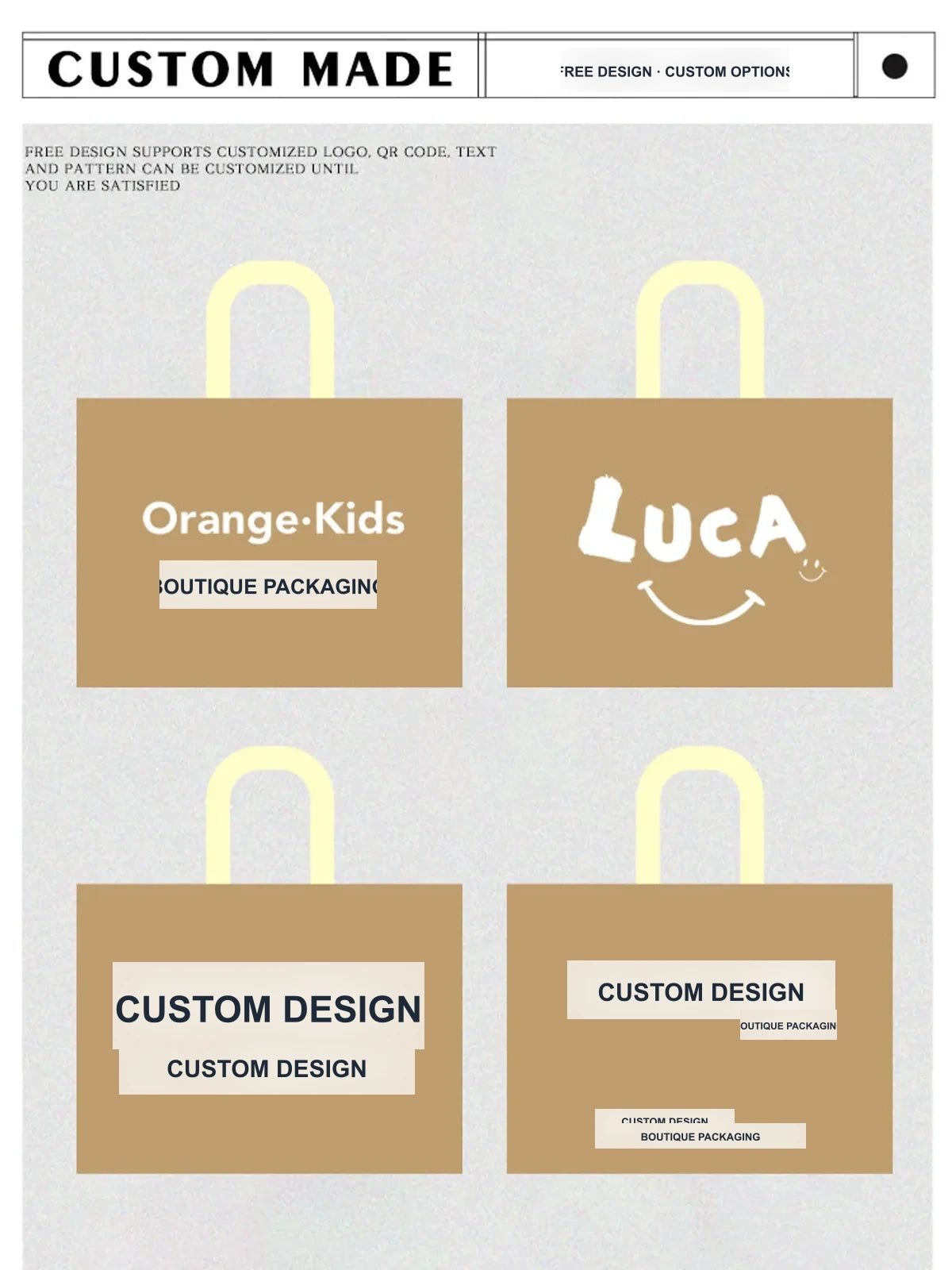 Panda Print Non-Woven Tote Bags — 4 Styles product view 5