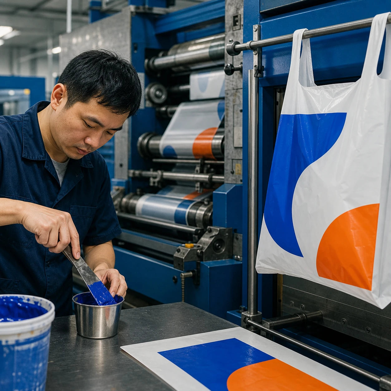 pla ink preparation bag printing