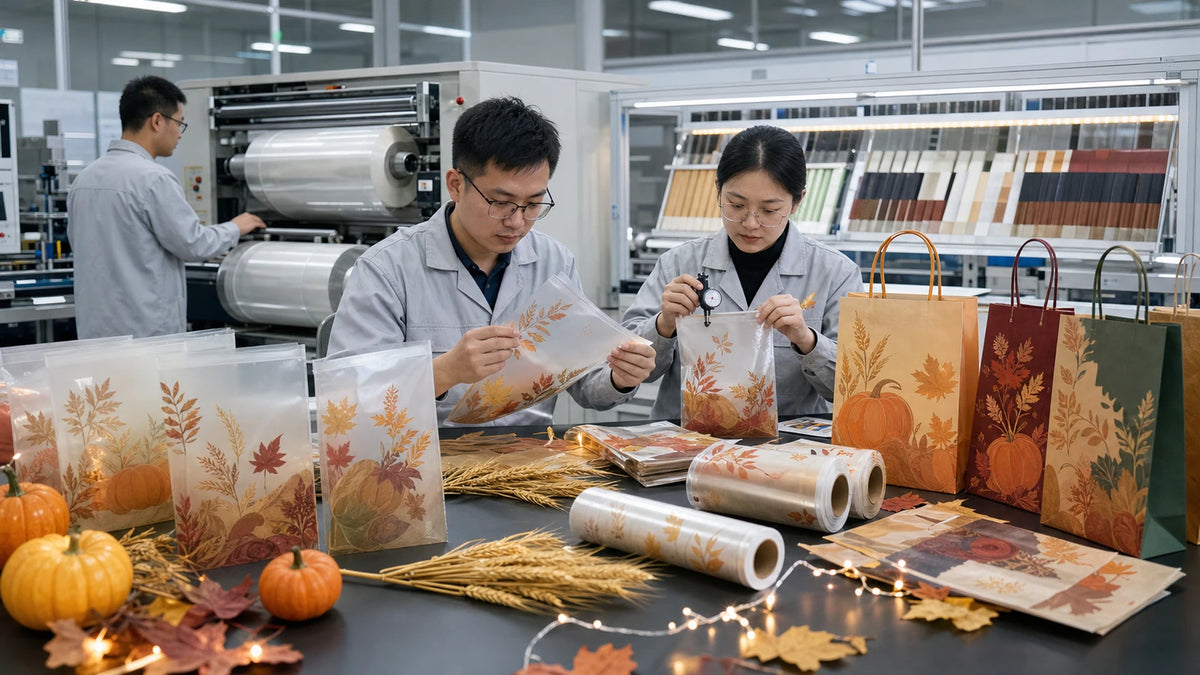 pla material thanksgiving gift bags