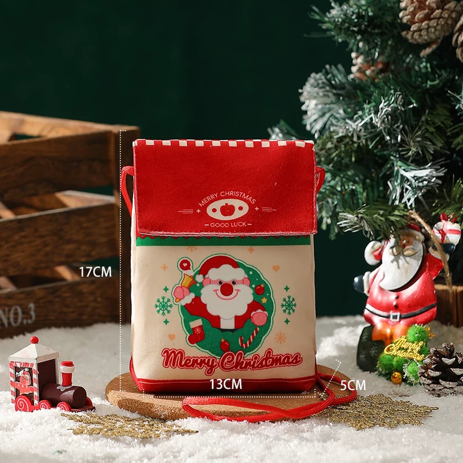Plush Christmas Gift Bags and Mini Carry Bags – product view