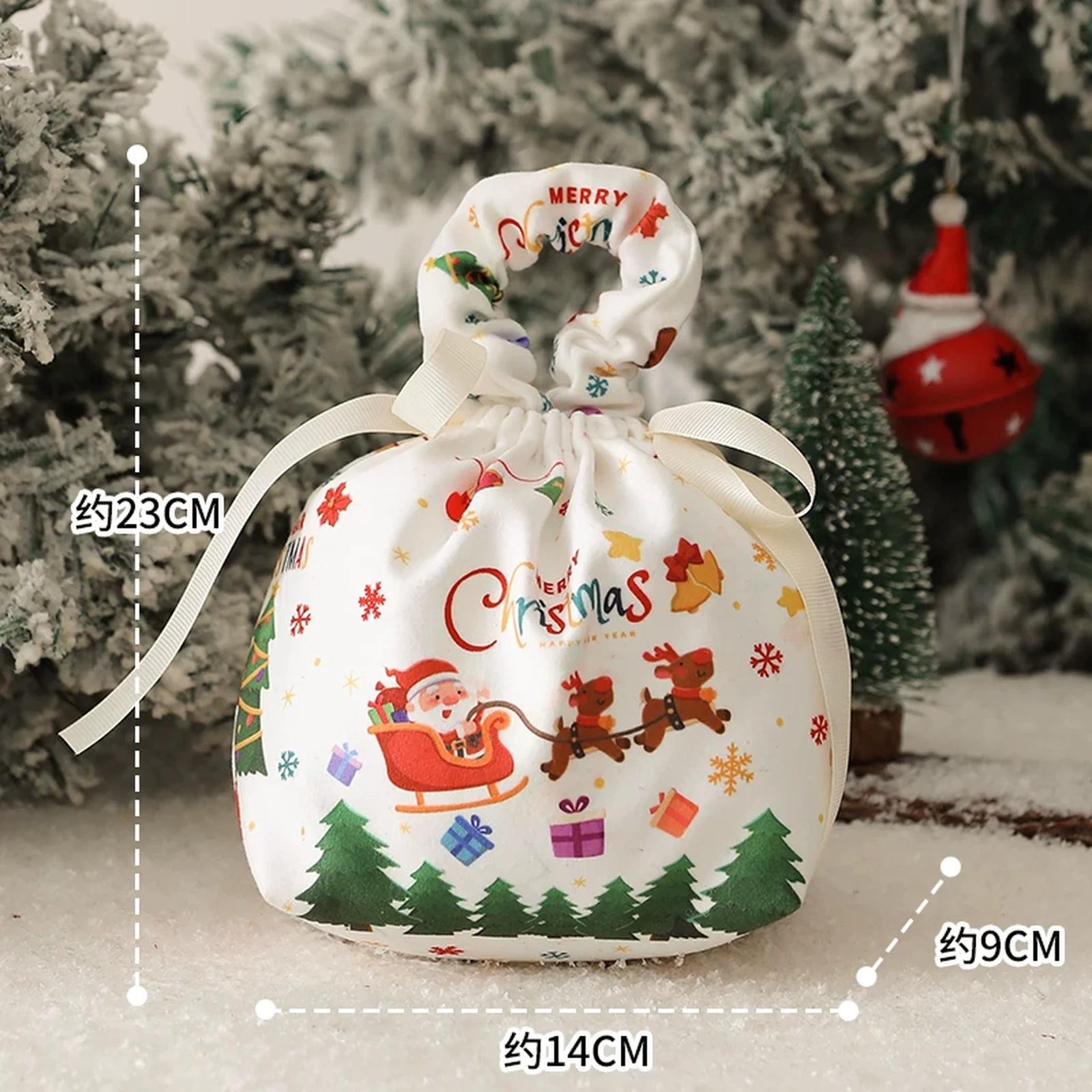 Plush Christmas Gift Bags and Mini Carry Bags – product view