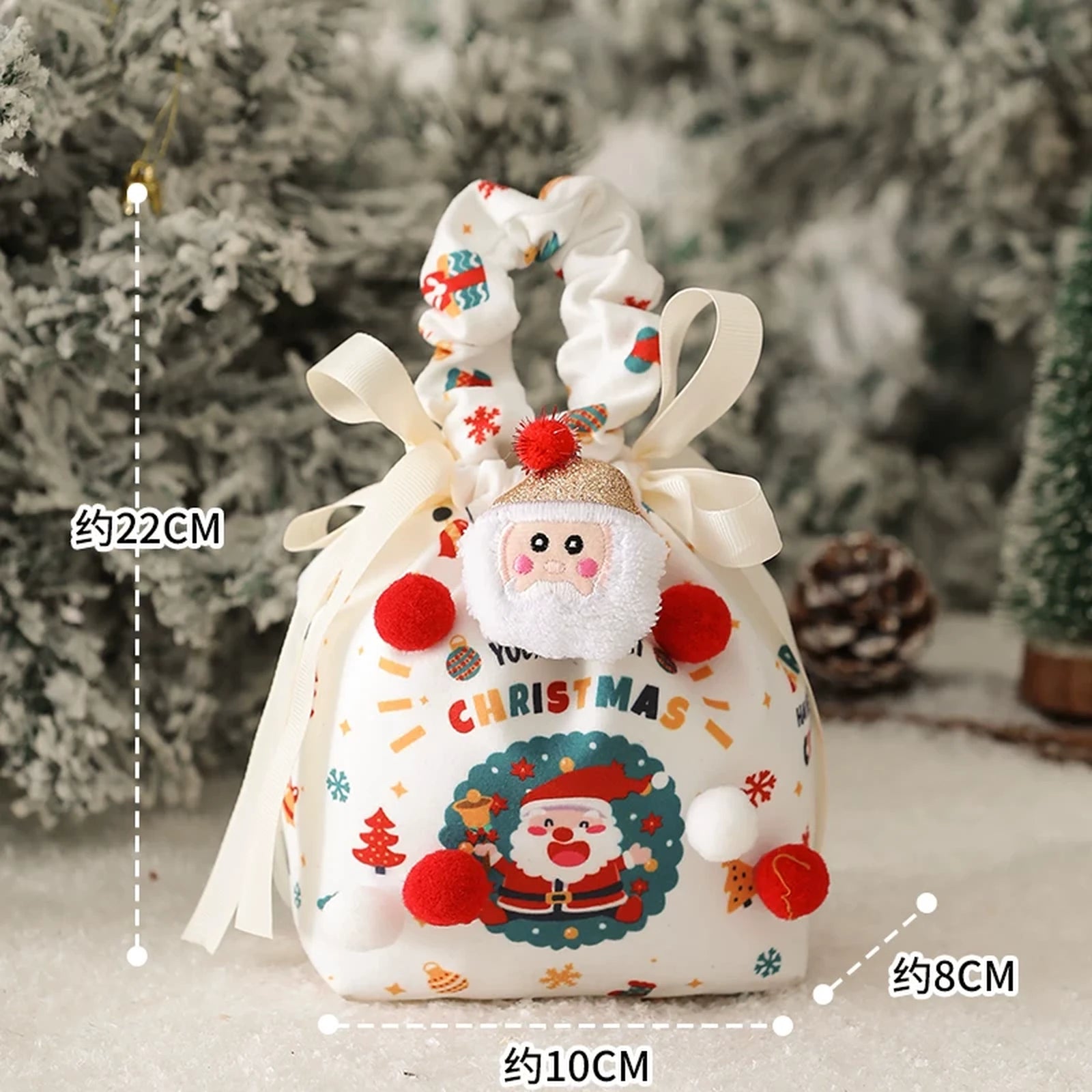 Plush Christmas Gift Bags and Mini Carry Bags – product view