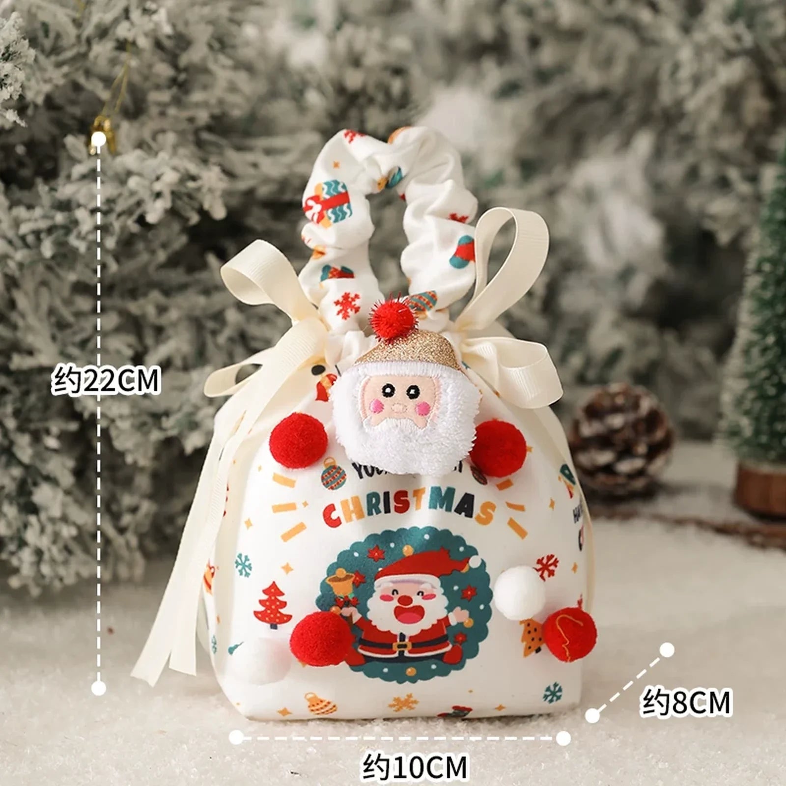 Plush Christmas Gift Bags and Mini Carry Bags – product view