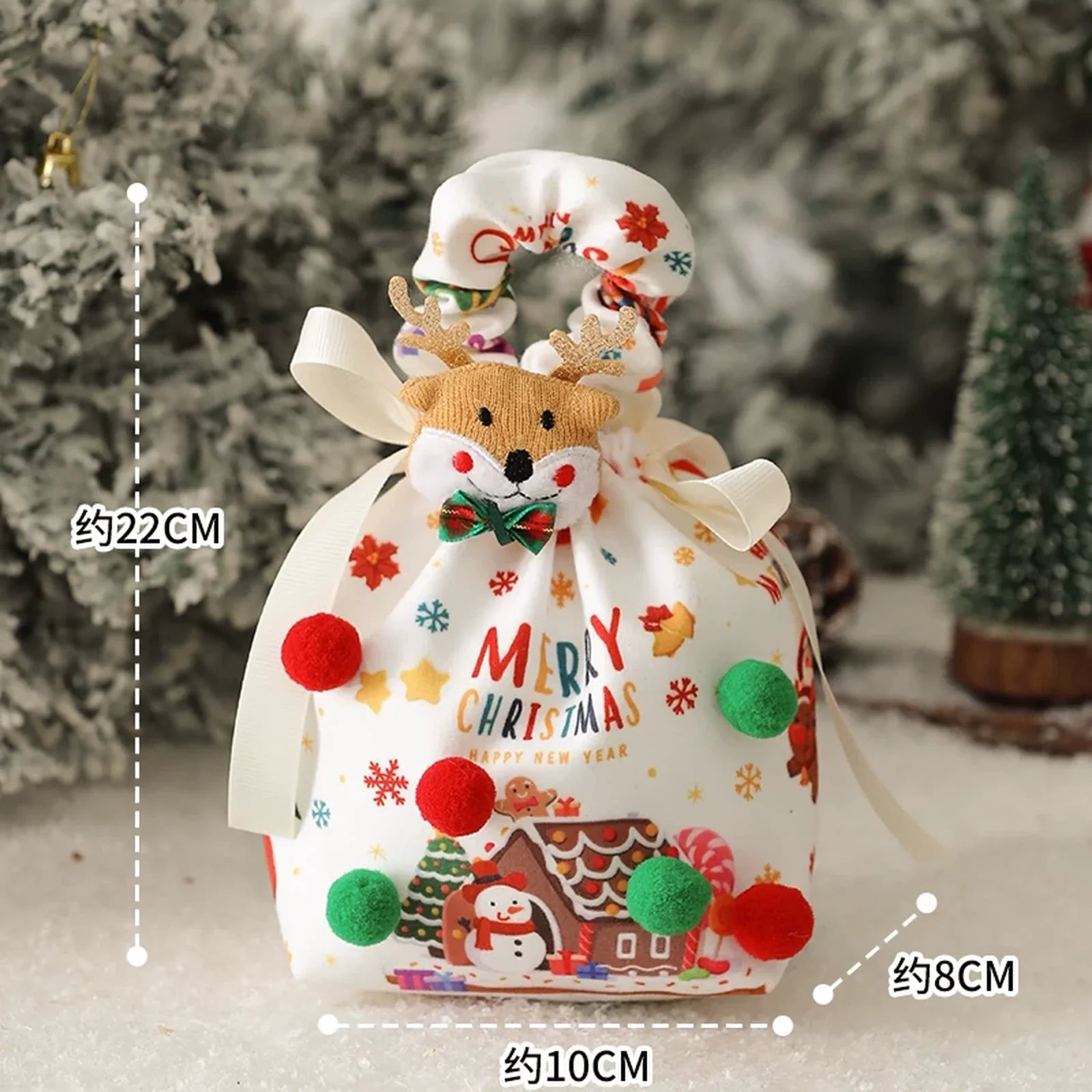 Plush Christmas Gift Bags and Mini Carry Bags – product view