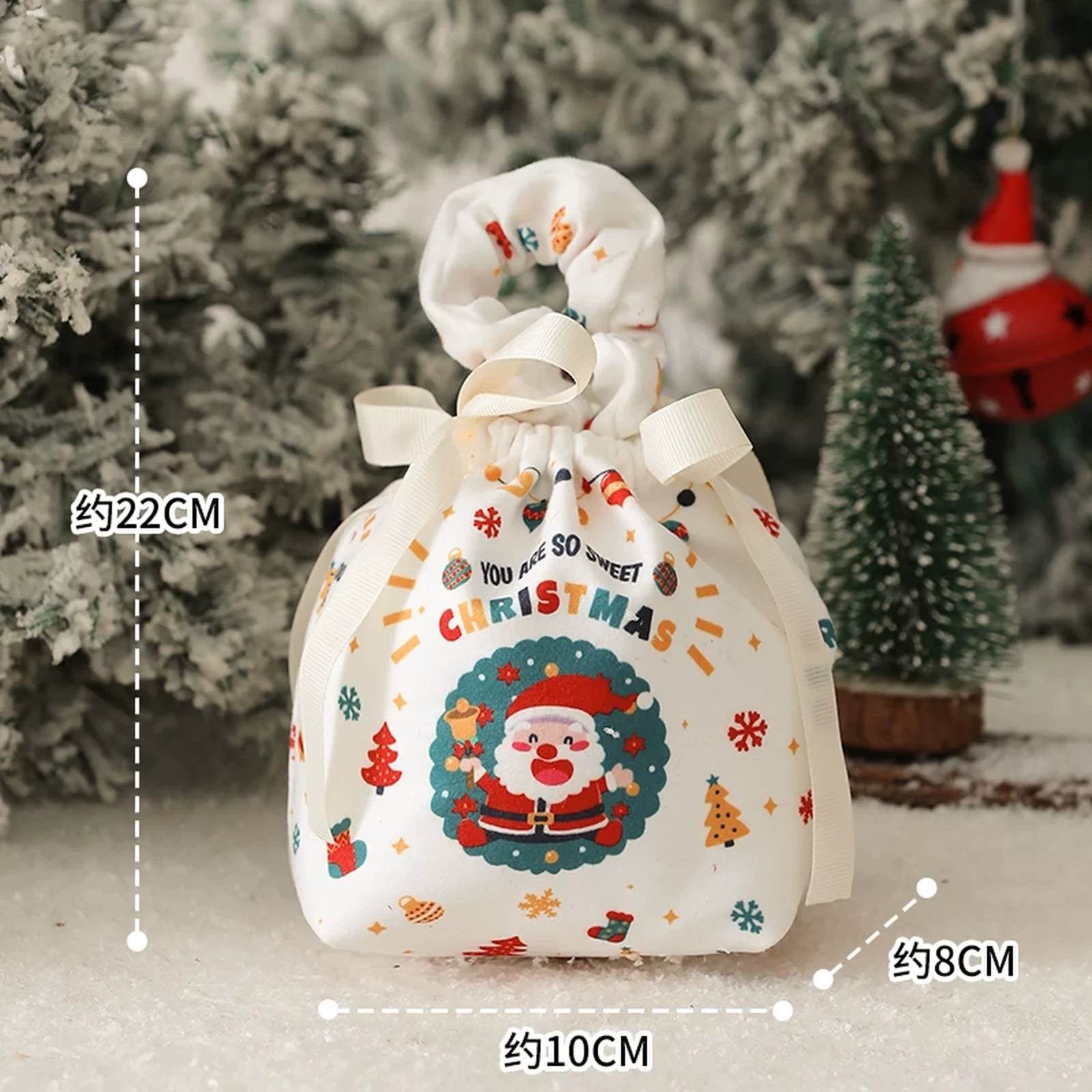 Plush Christmas Gift Bags and Mini Carry Bags – product view