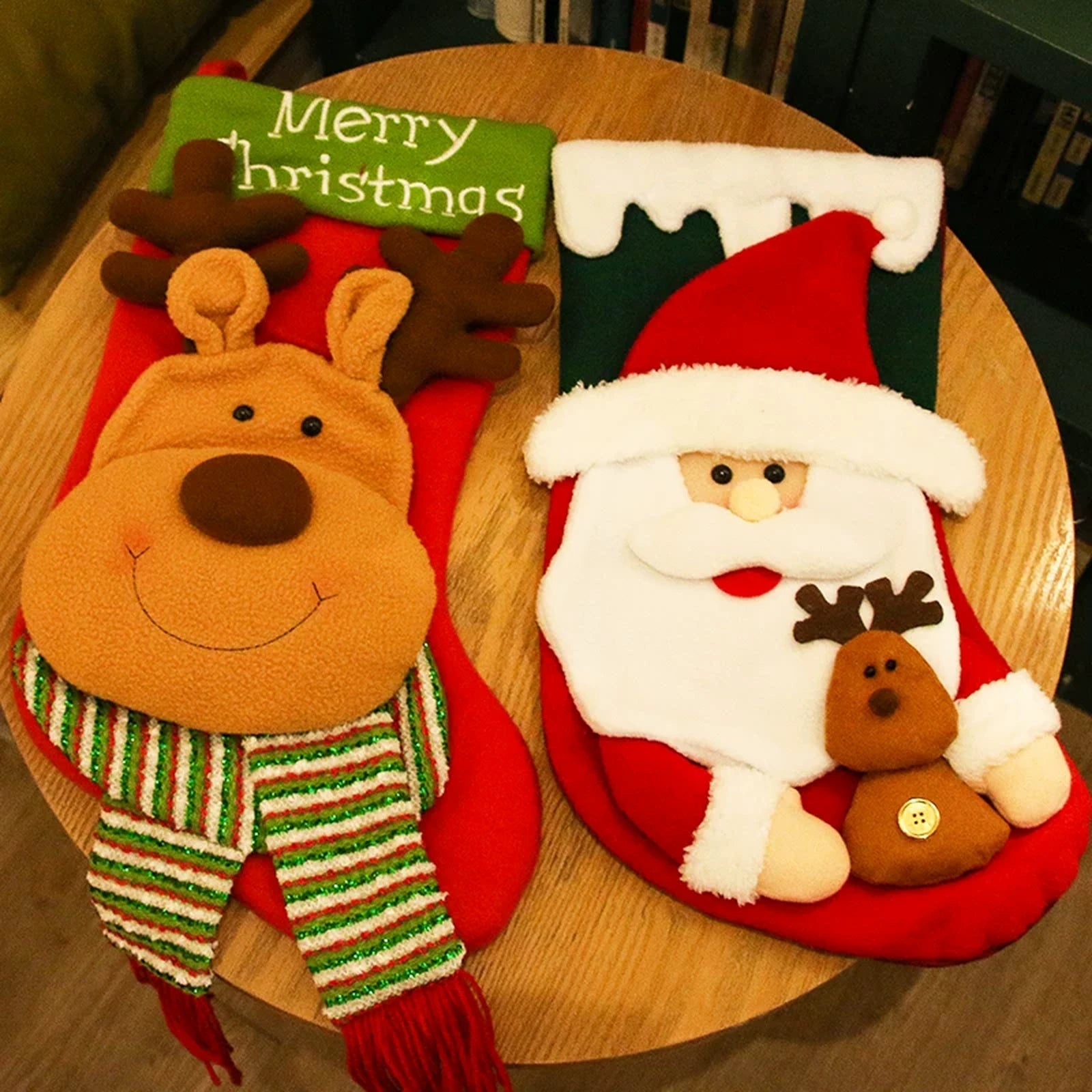Plush Christmas Gift Sacks and Stockings – product view