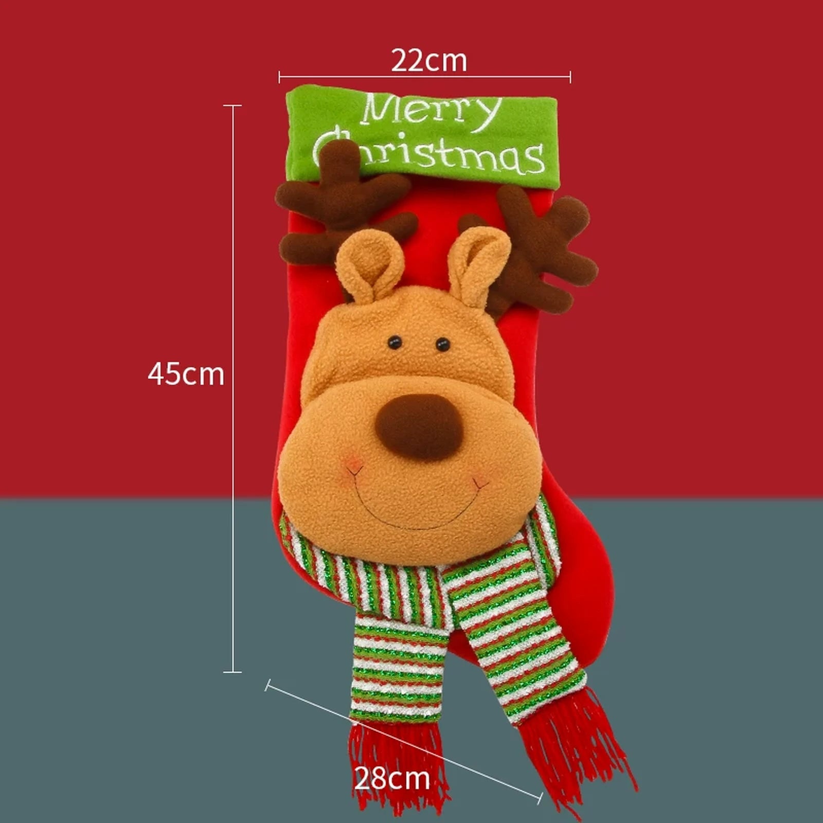 Plush Christmas Gift Sacks and Stockings – product view