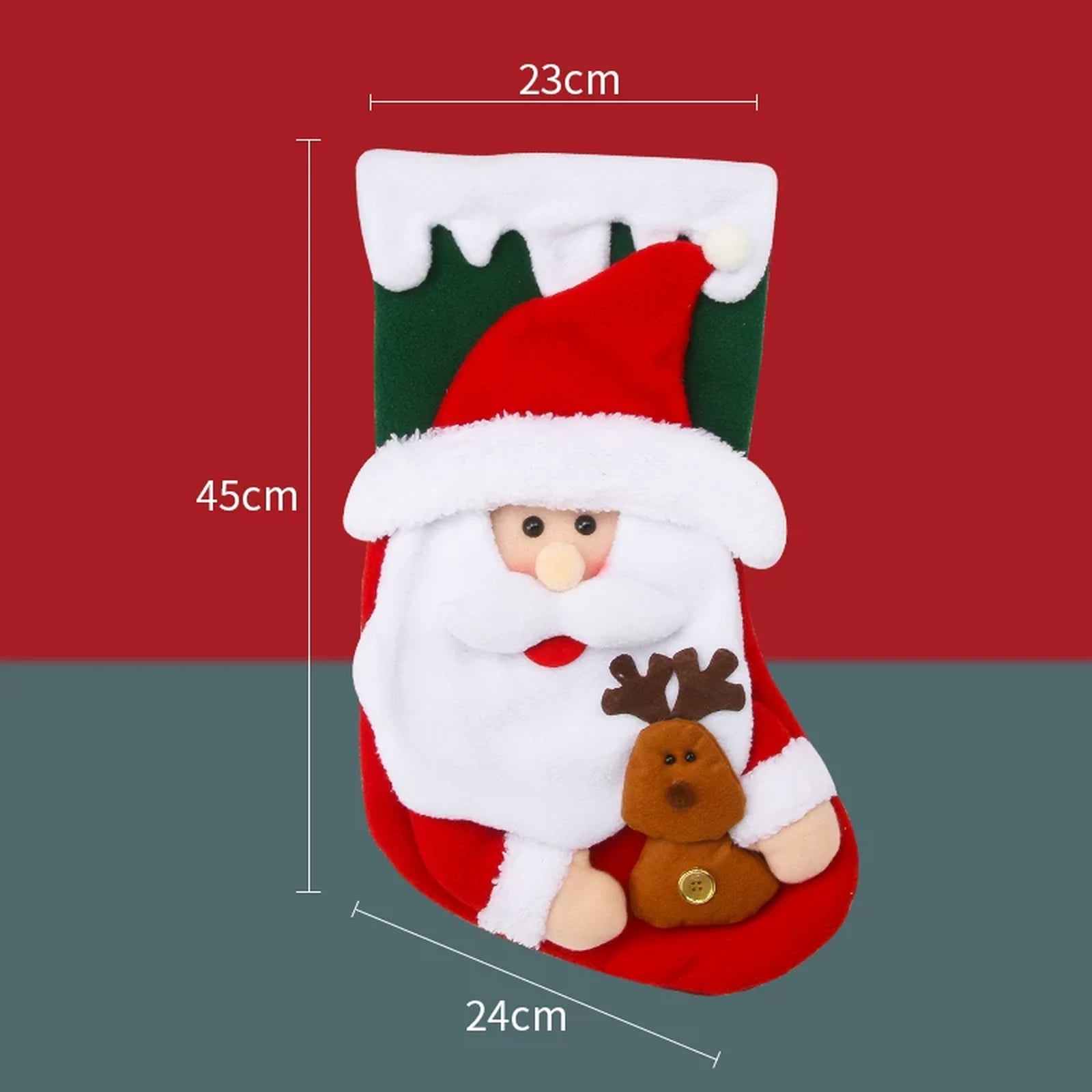 Plush Christmas Gift Sacks and Stockings – product view