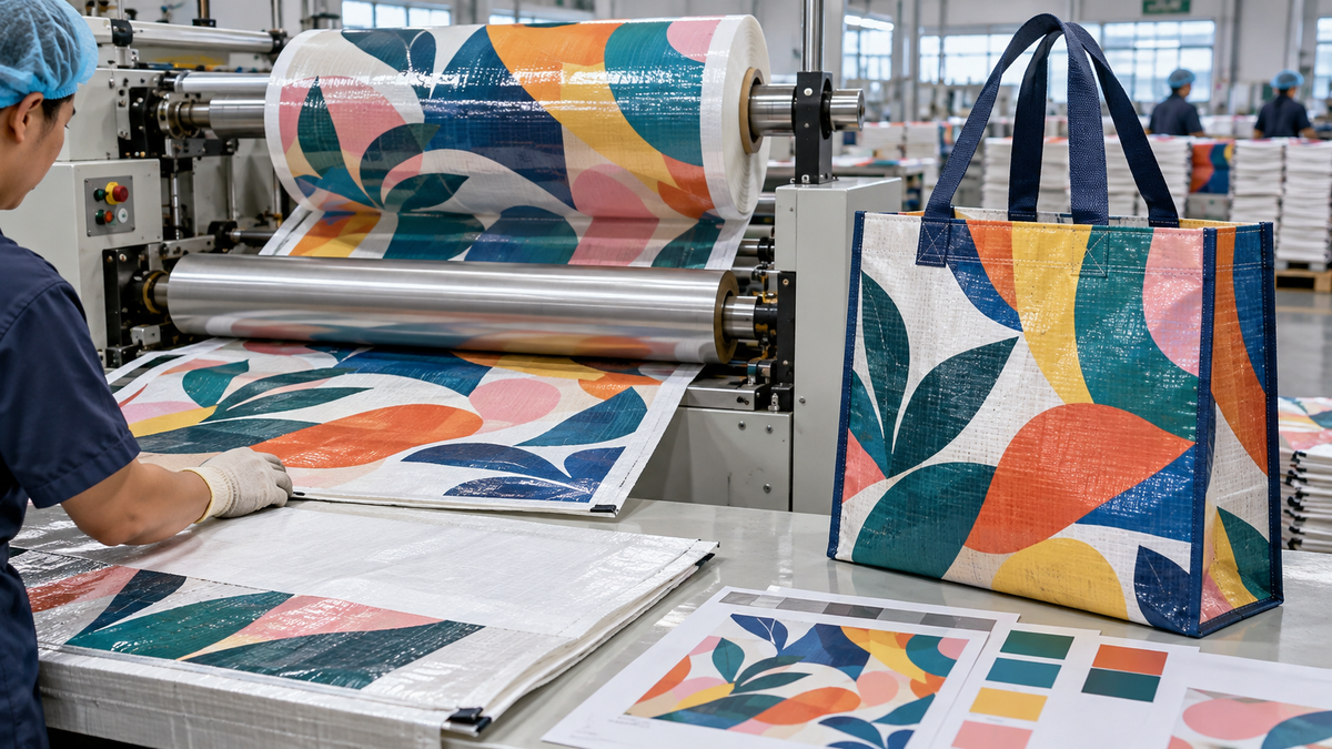 Full-color laminated PP woven bag production and print review