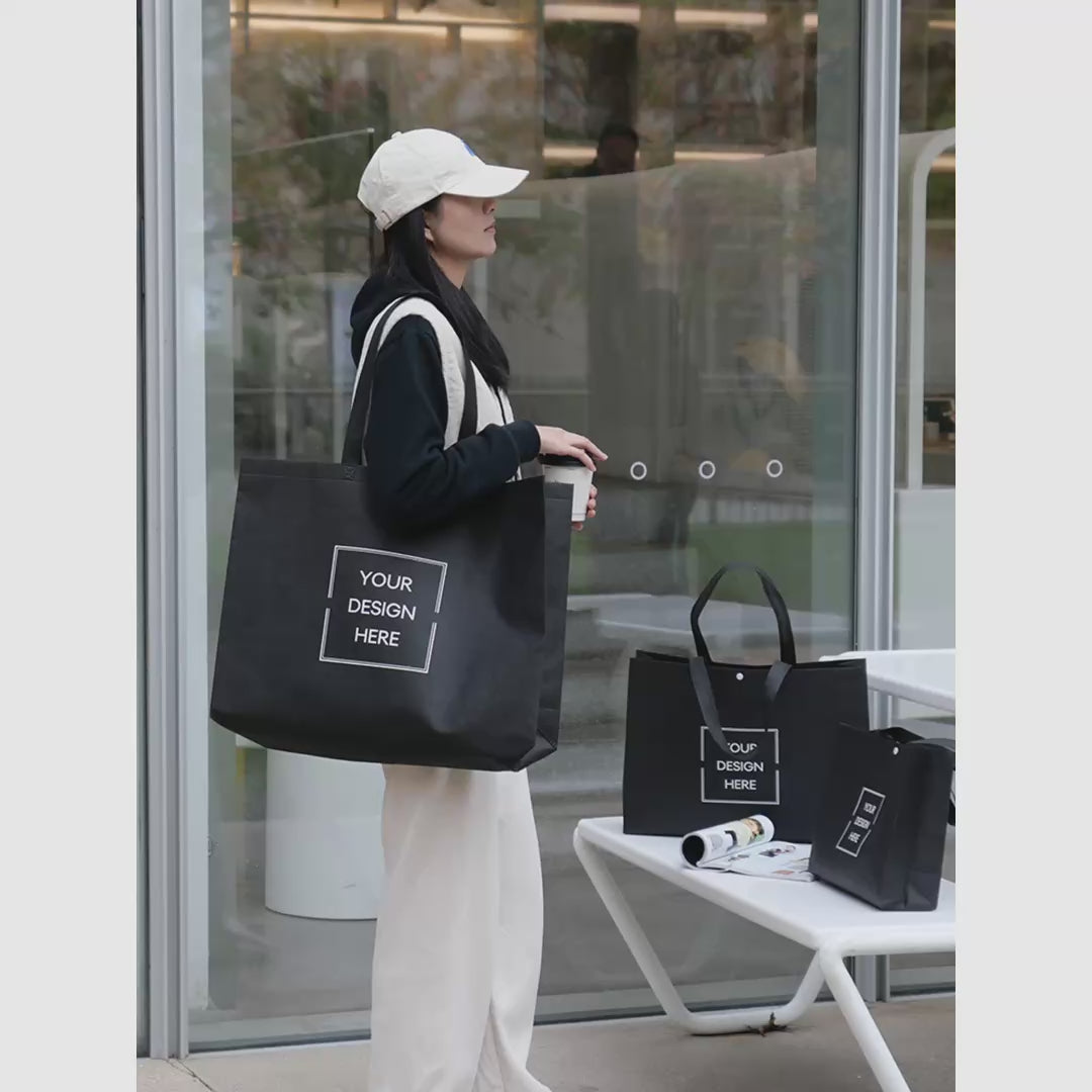 Boutique Non-Woven Tote Bags — 3 Styles product video 1