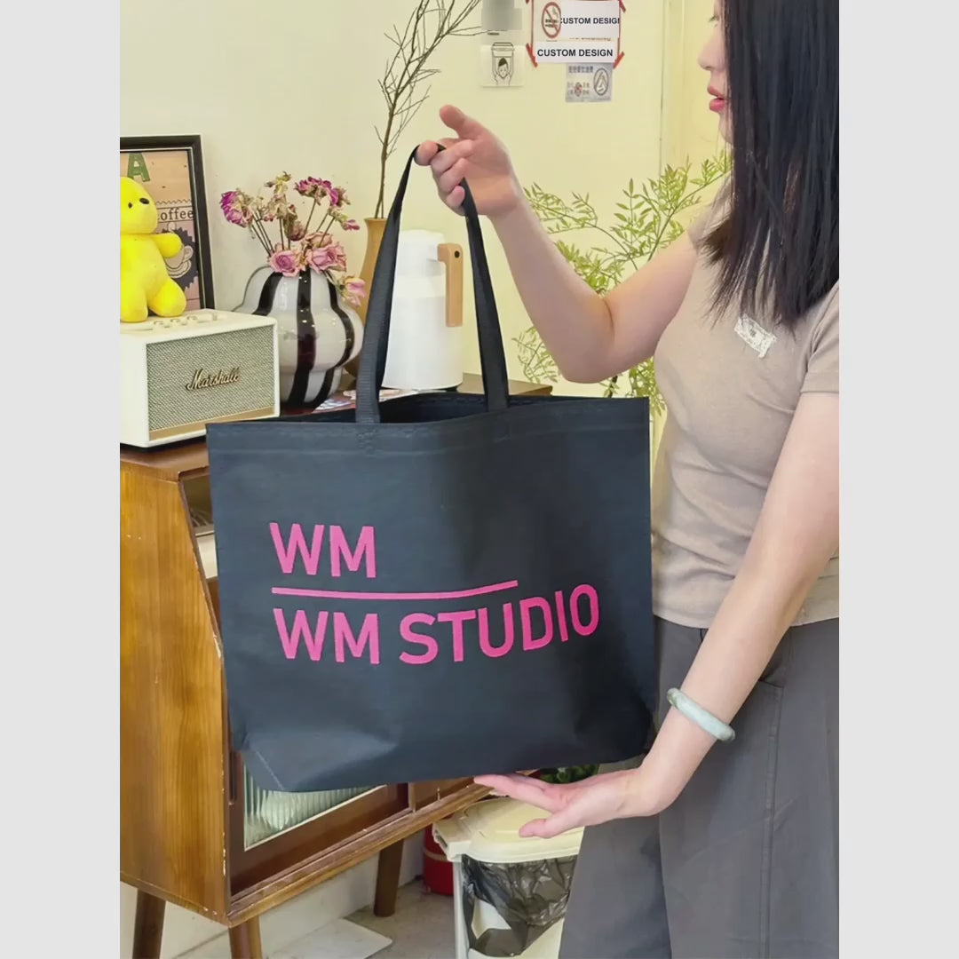 Large-Capacity Non-Woven Tote Bags — 2 Styles product video 1